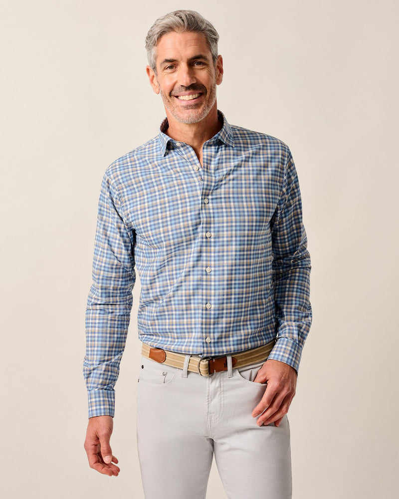 Olie Featherweight Performance Button Down - Navy