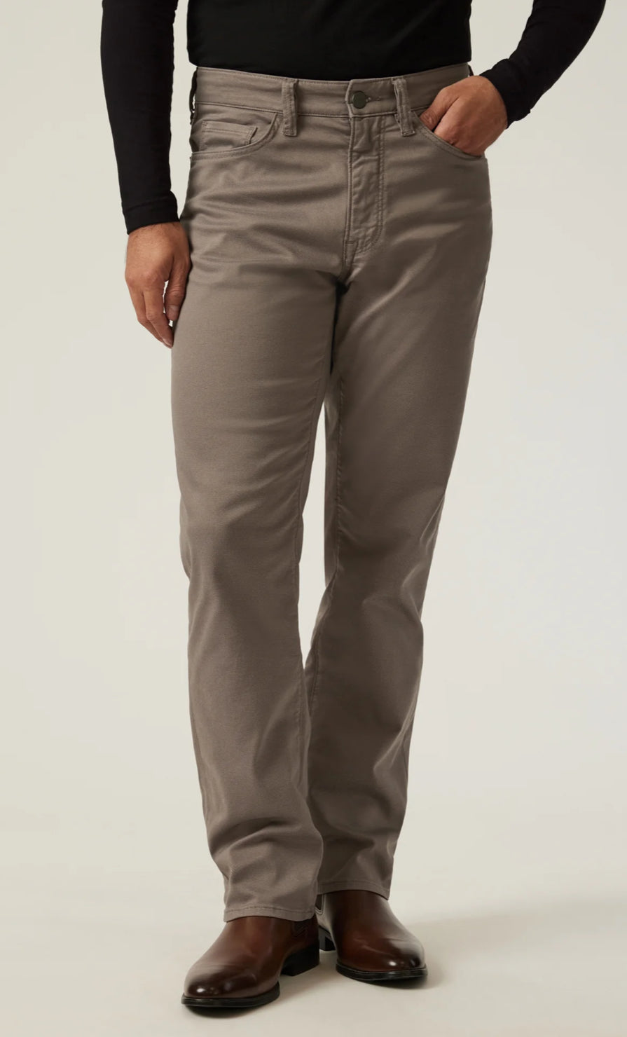 Charisma Relaxed Fit Coolmax Pants - Taupe