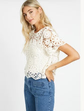 Carmen Lace Top-Natural