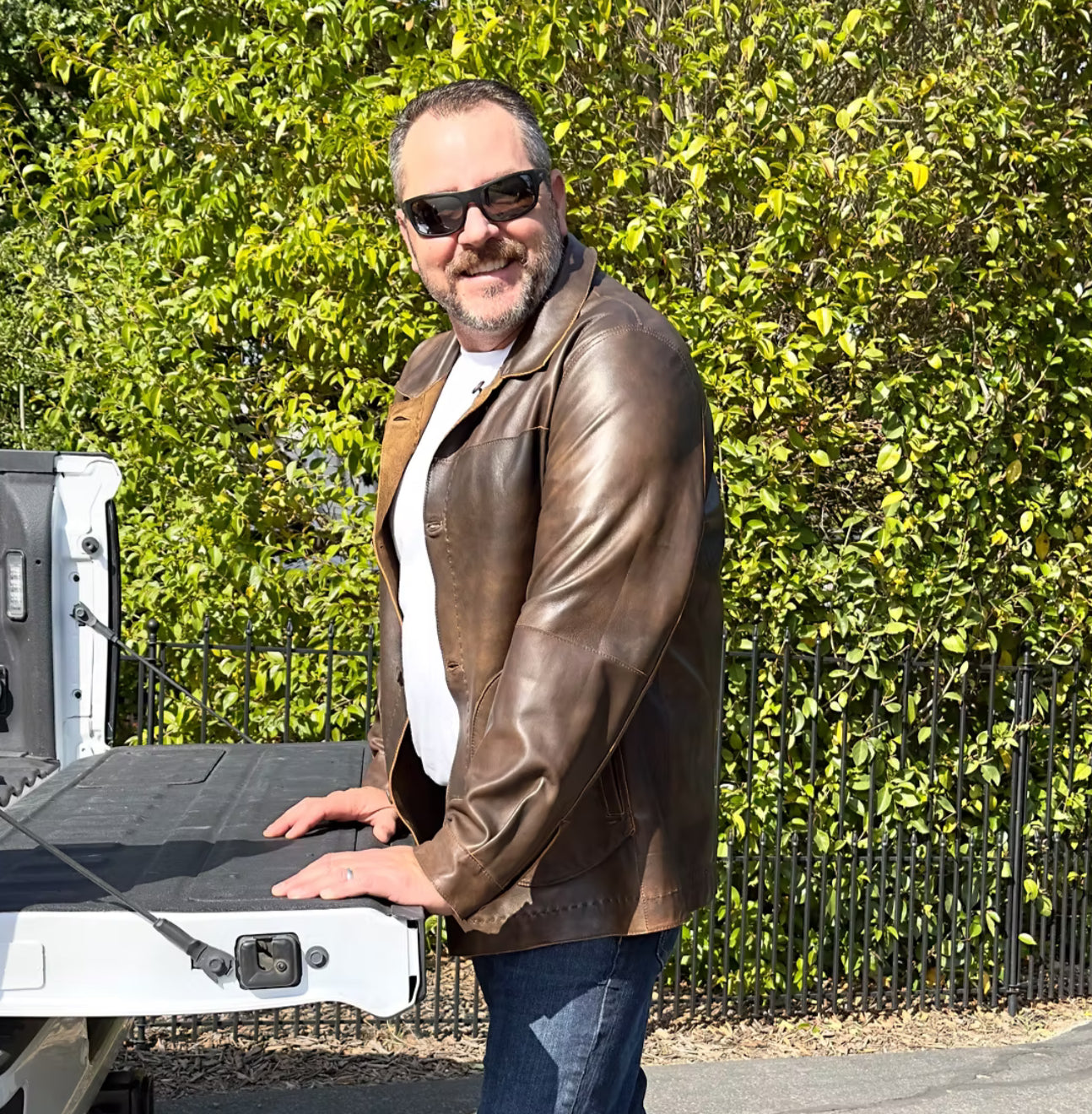 Reversible Lambskin Suede and Leather Shacket