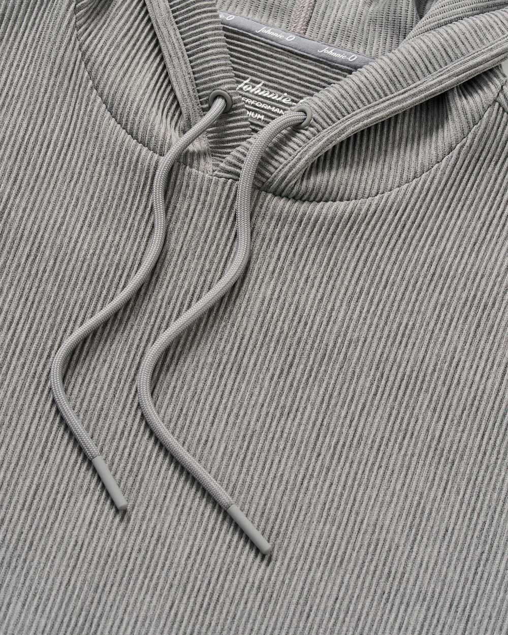 Hoppin Ribbed Knit Hoodie - Thunder