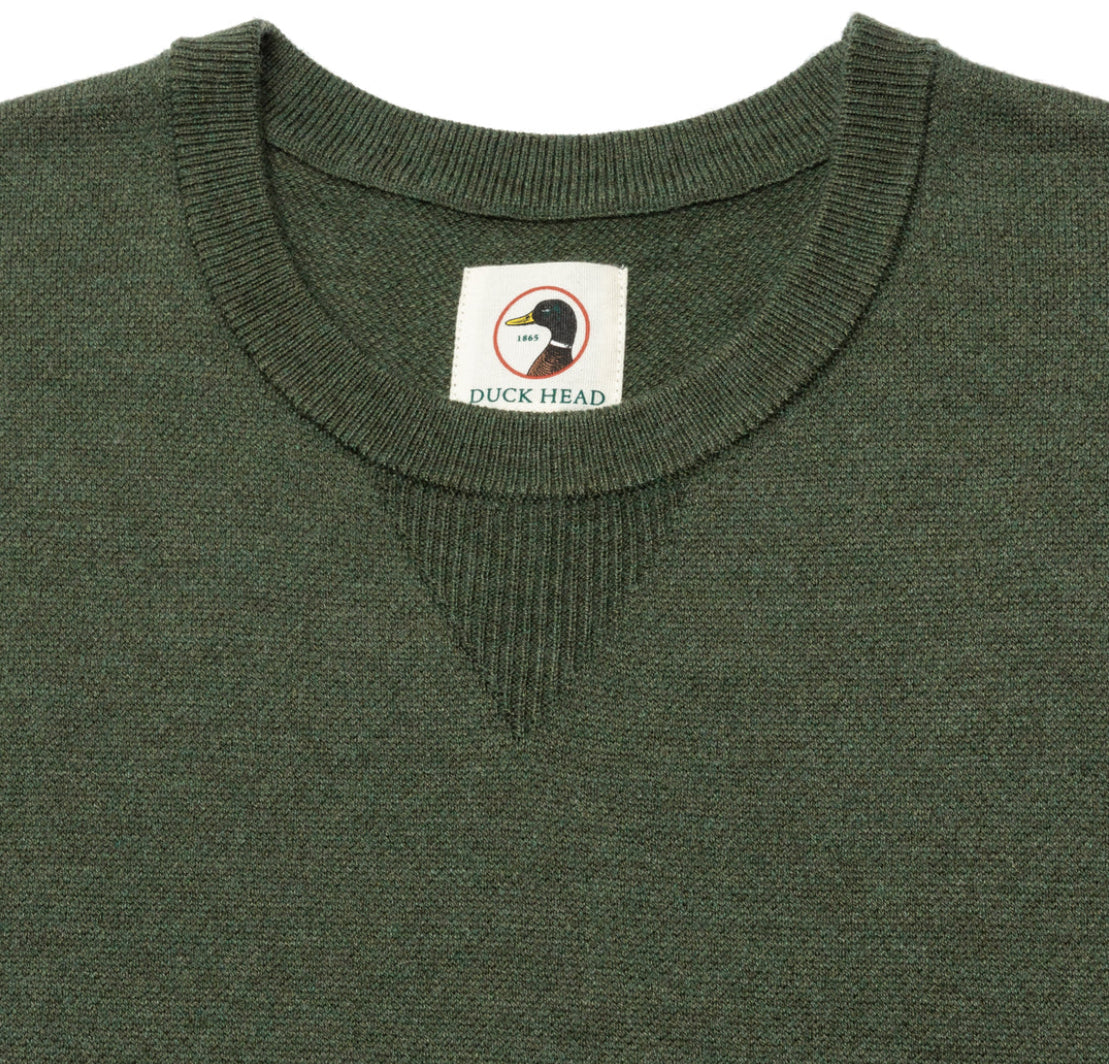 Henson Merino Crewneck Sweater - Pine Green