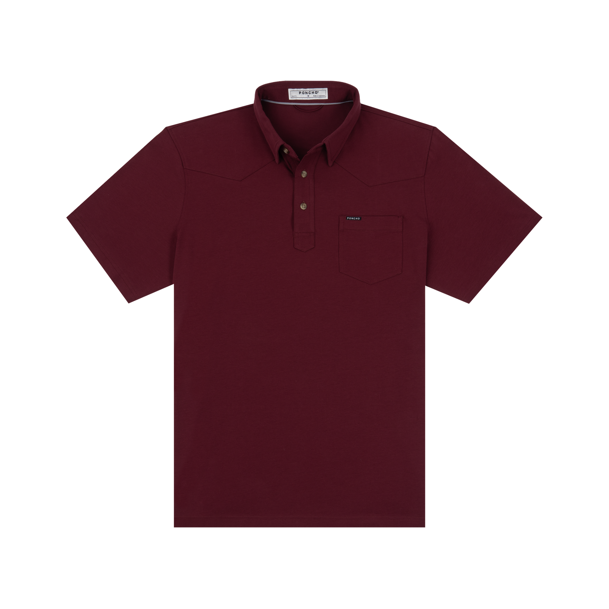 The Gridiron Western Polo - Maroon