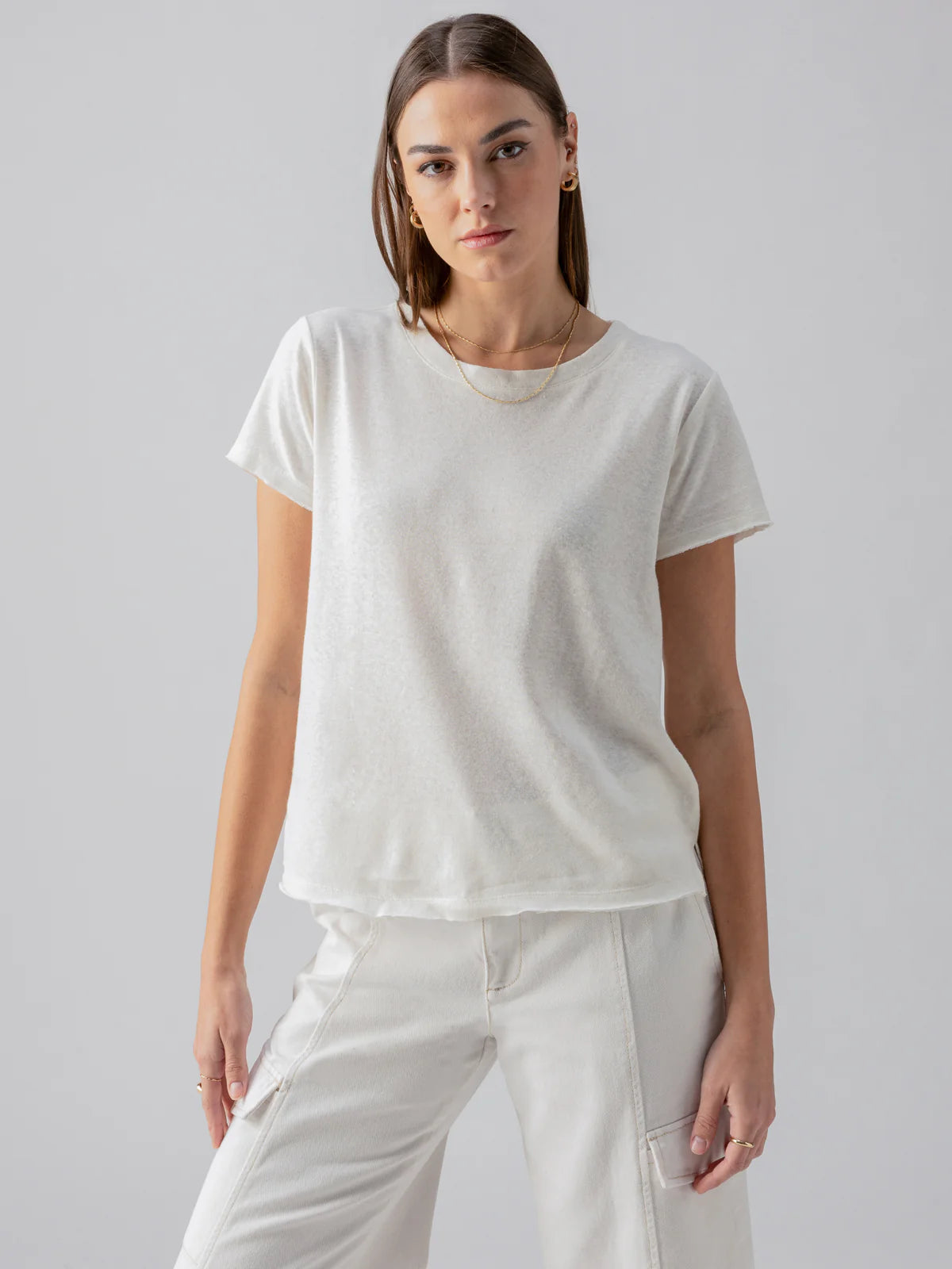 Linen Perfect Tee-White