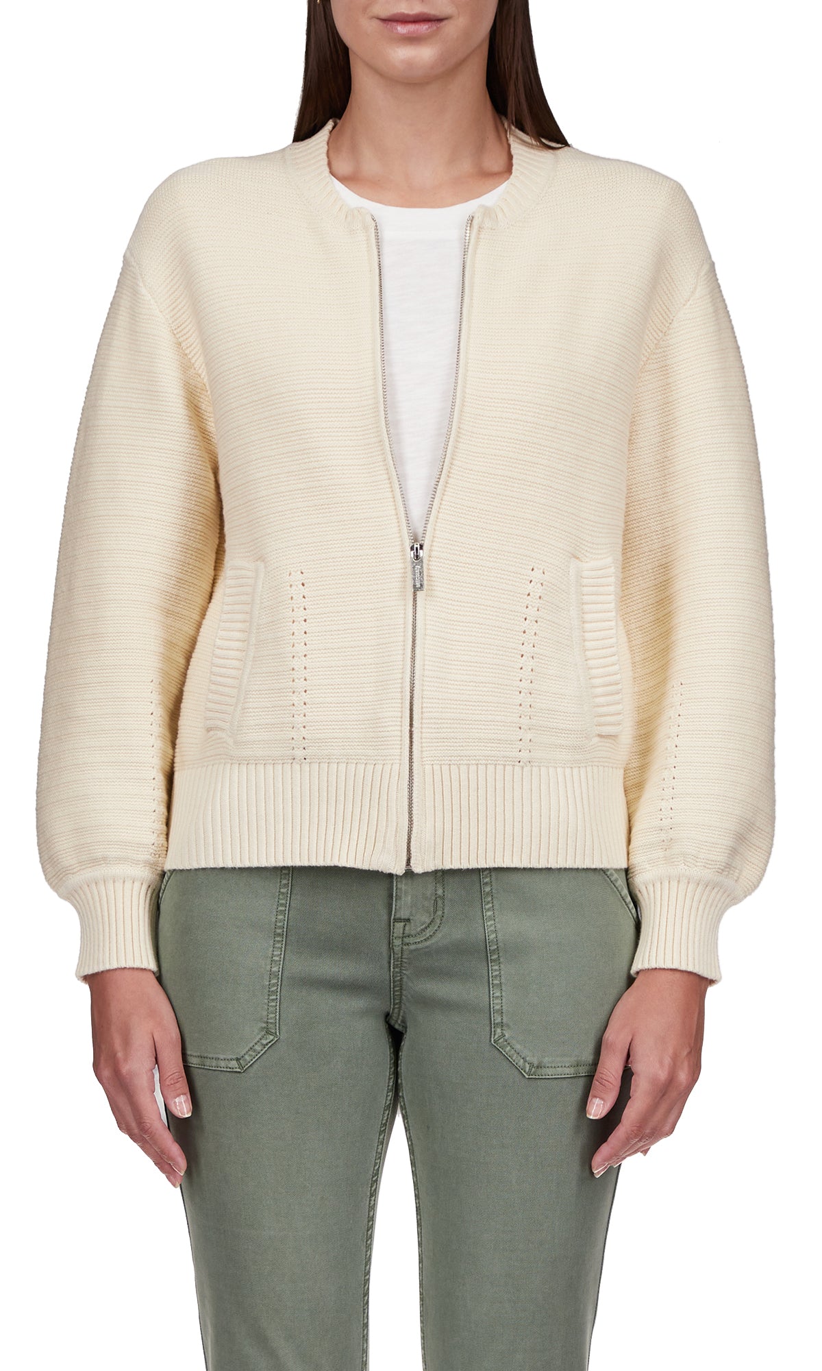 Knitted Bomber Sweater