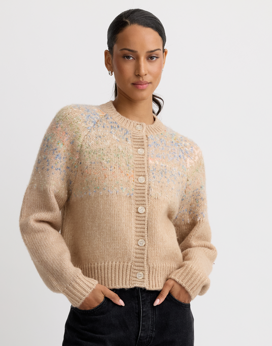 Campbell Cardigan-Almondo Combo