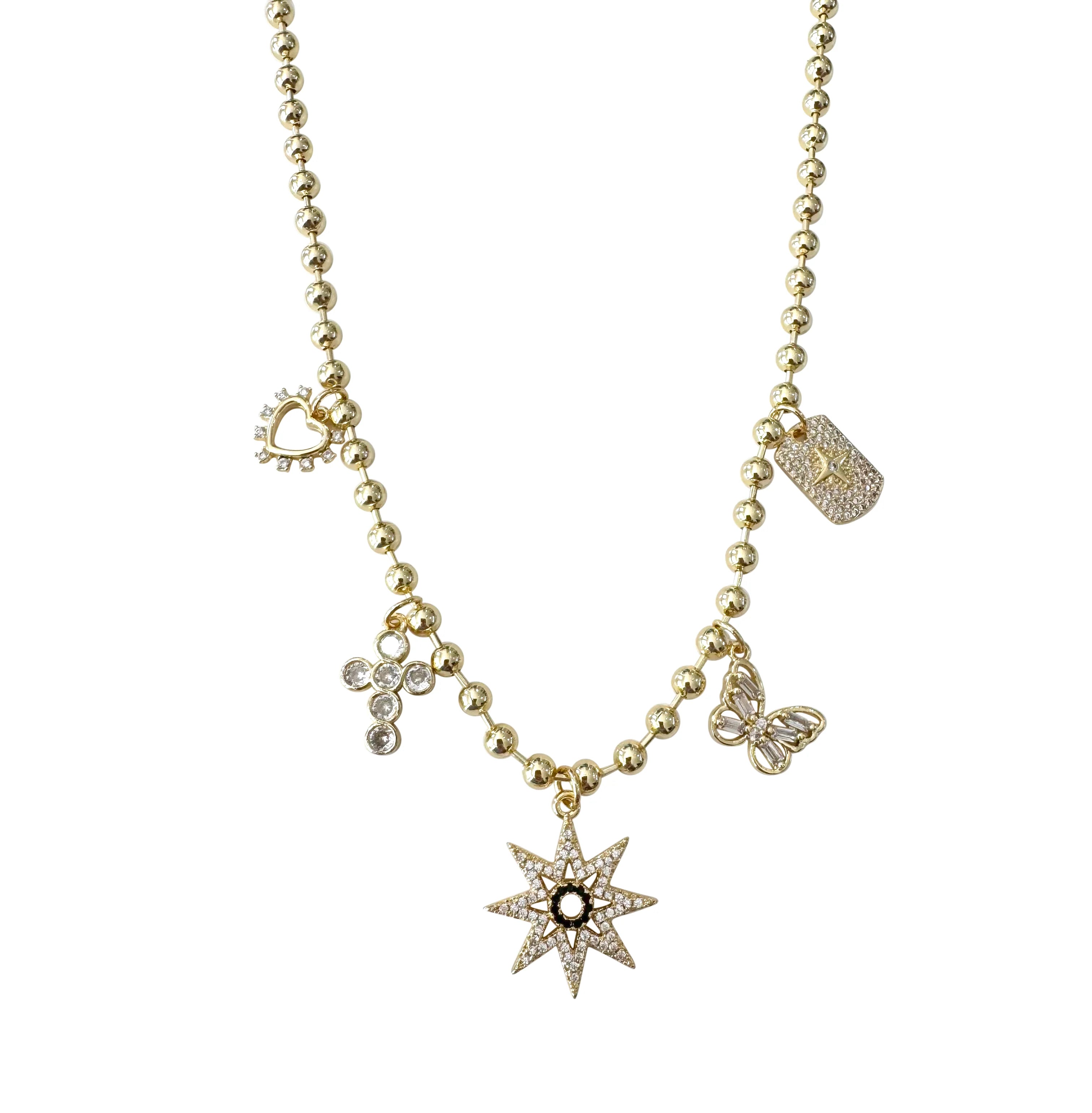 Gemelli-Charm Party Necklace