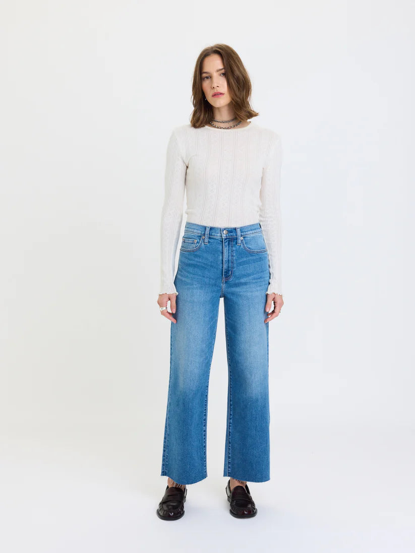 Pleaser High Rise Wide Ankle-Wavy-Daze