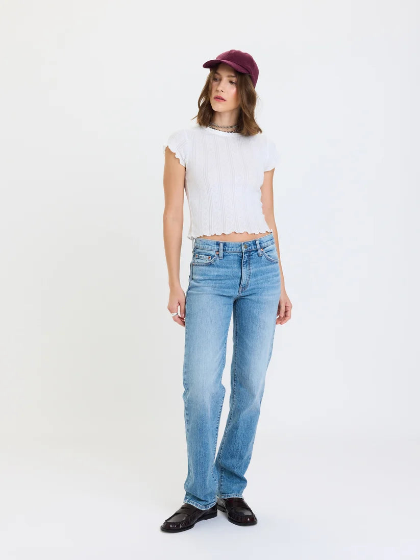 Rebel Mid Rise Slim Straight-On Repeat-Daze