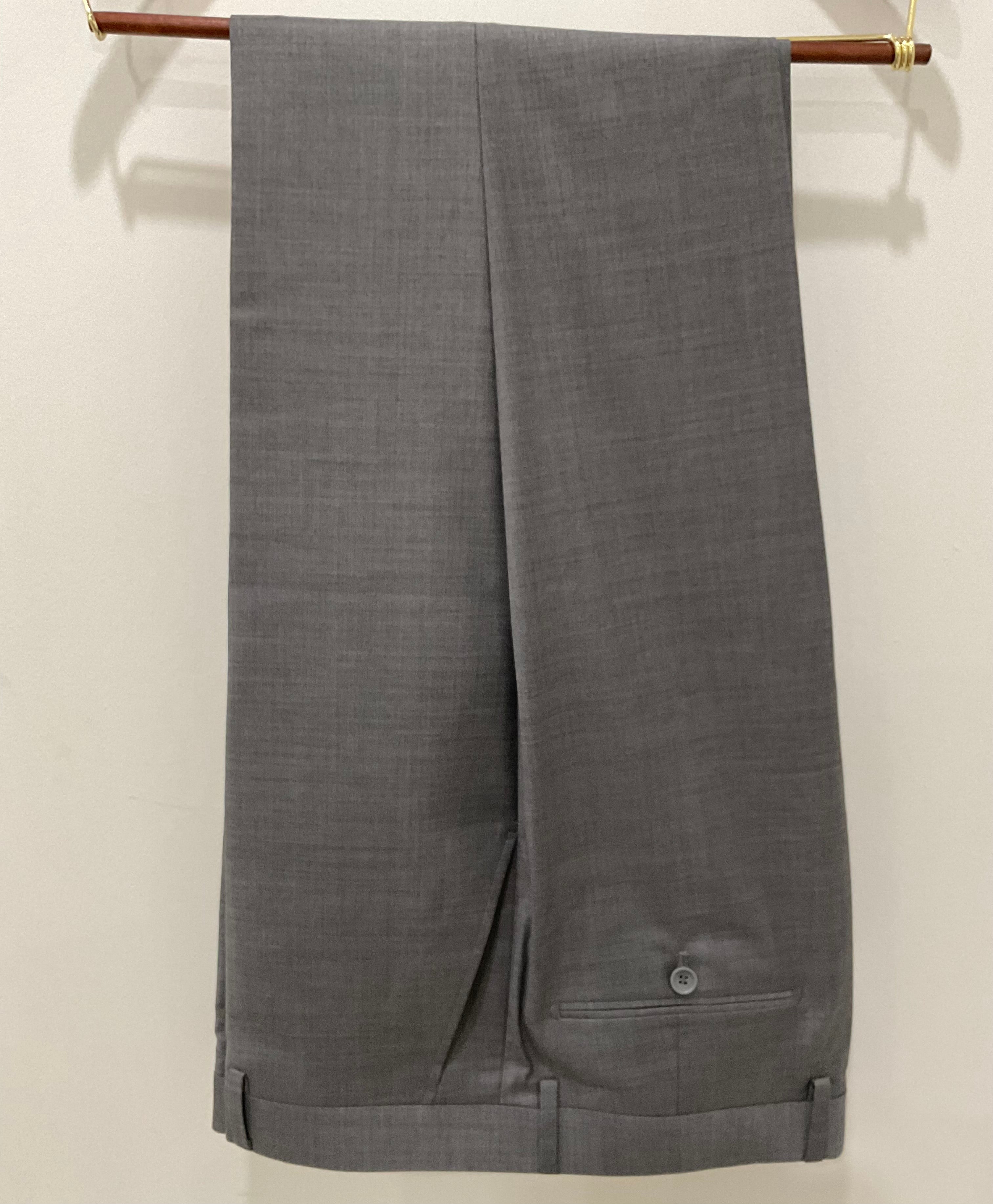 Mid Grey Wool Stretch Suit