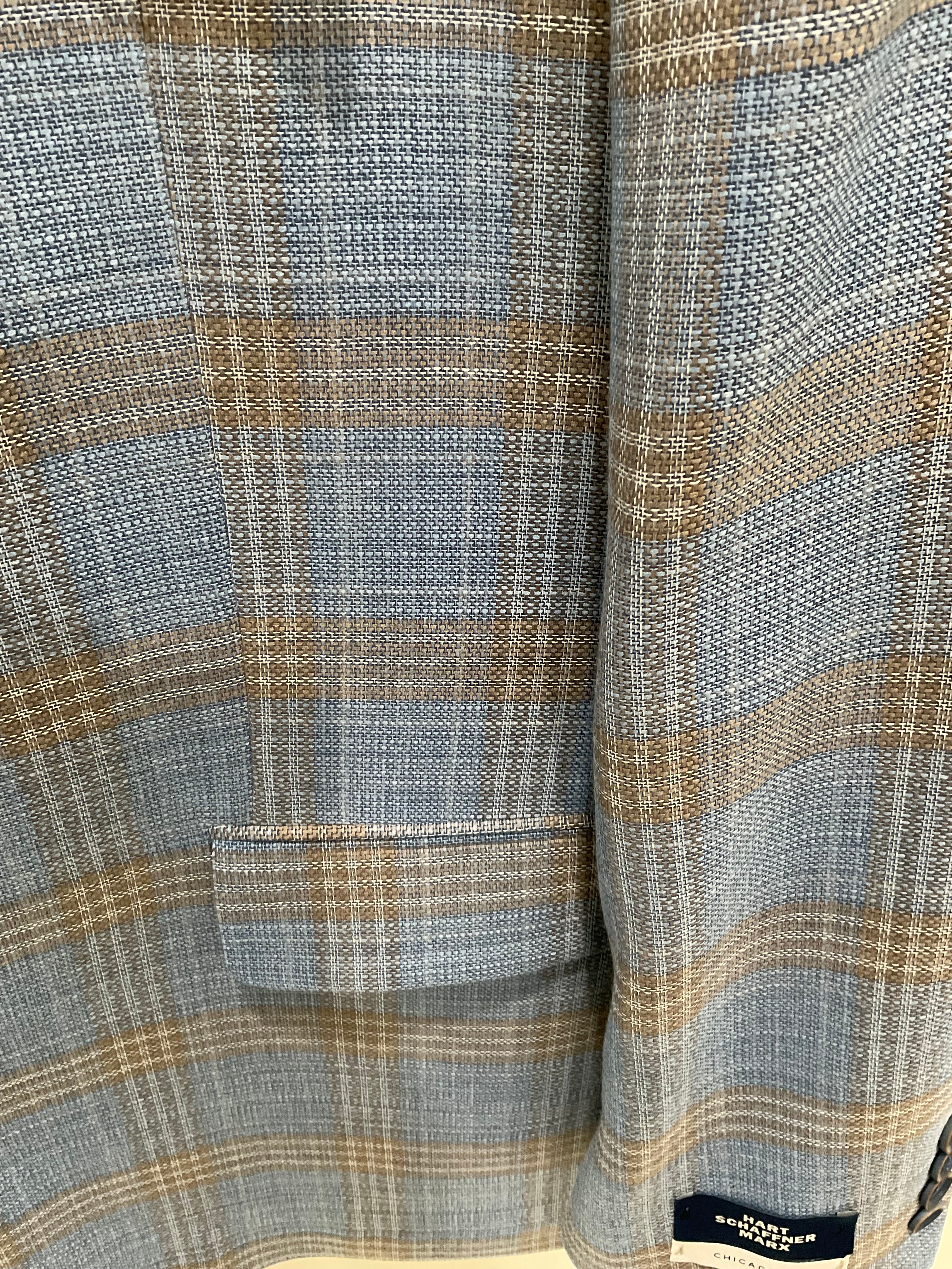 Hart Schaffner Marx Sport Coat - Blue/Tan