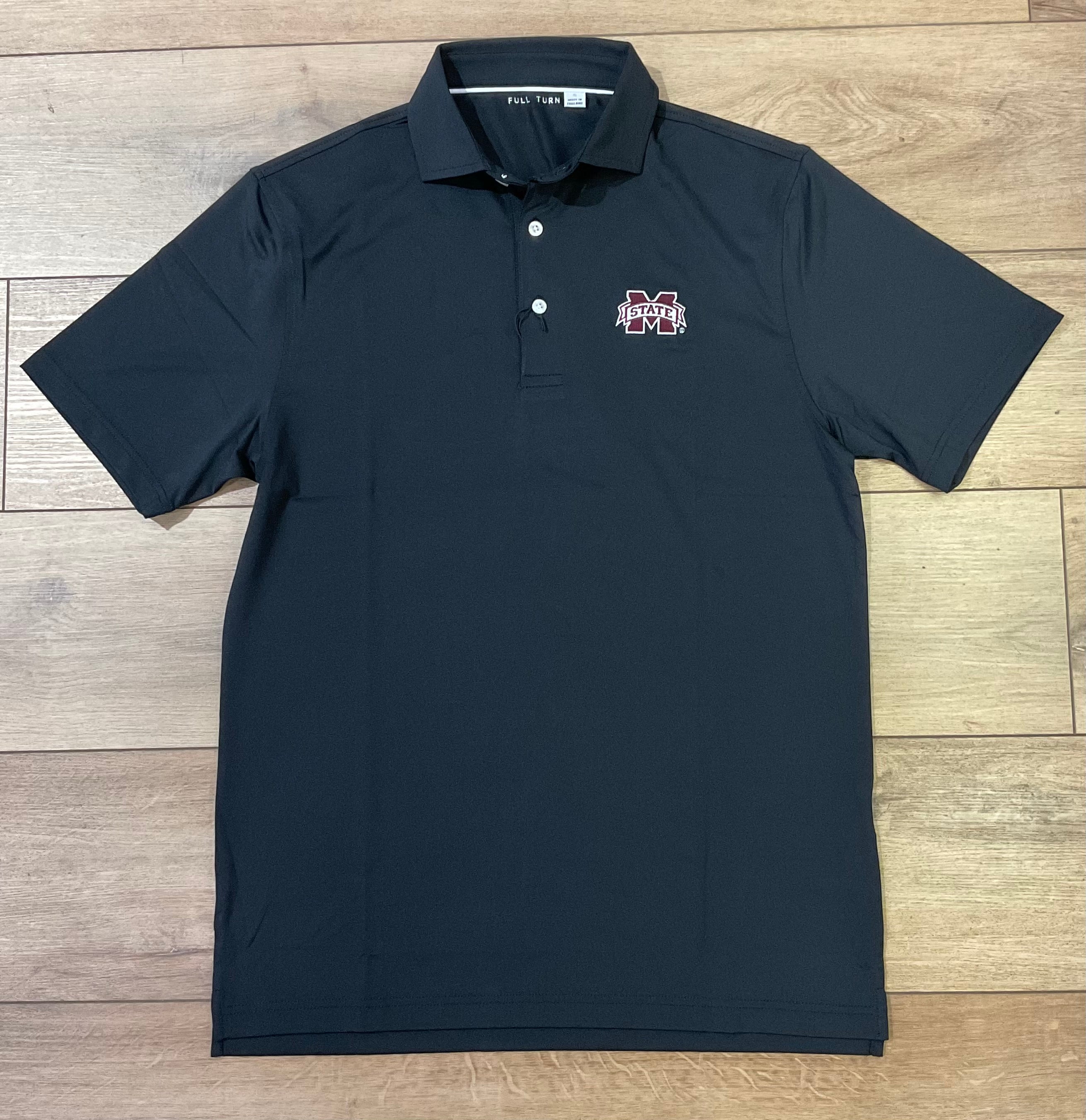 Mississippi State Solid Polo - Black