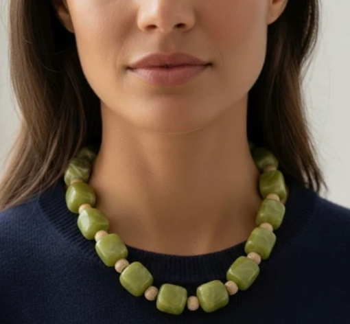 Block Party Necklace-Green