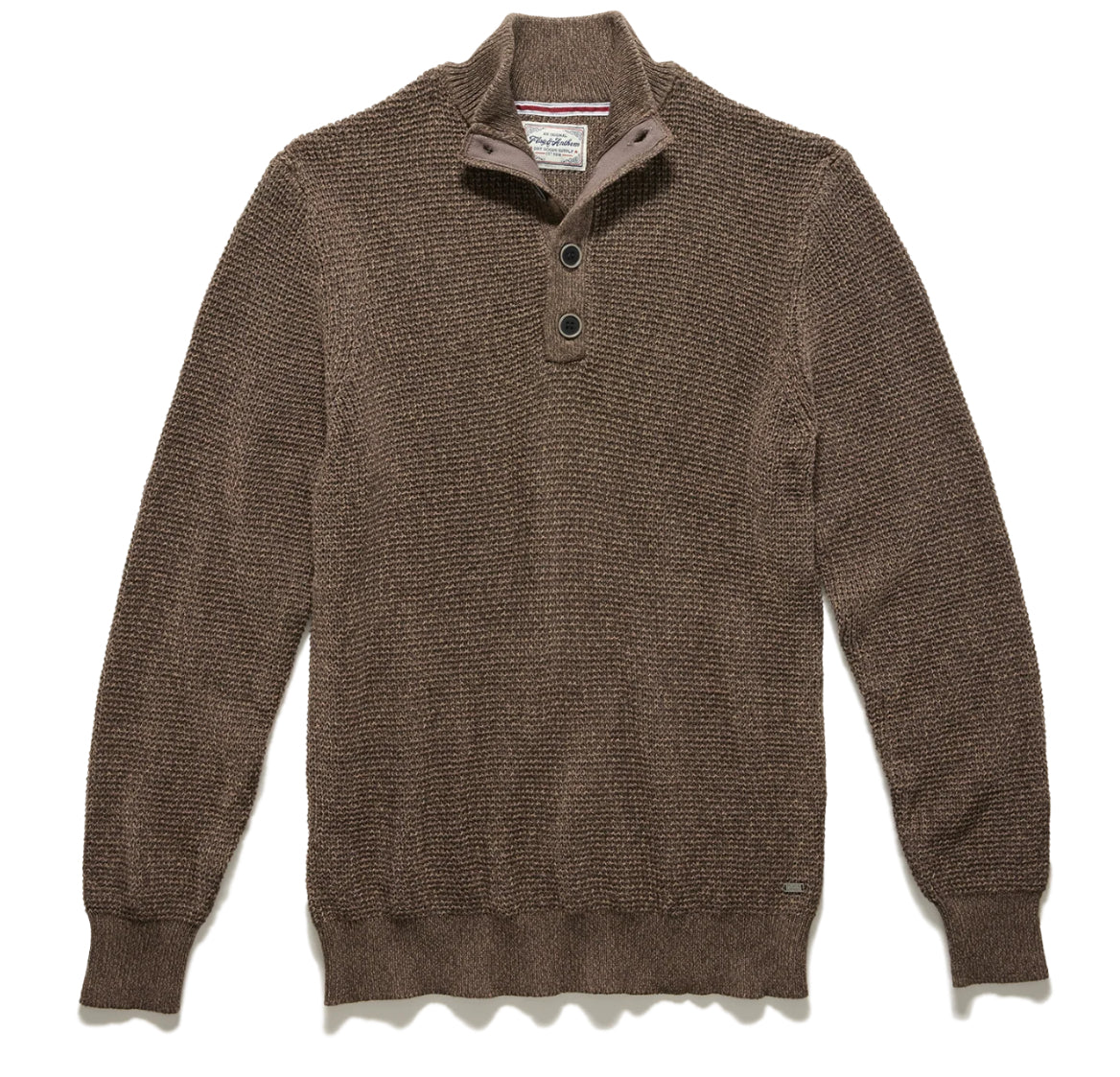 Denver Cooling Mock Neck - Brown Heather