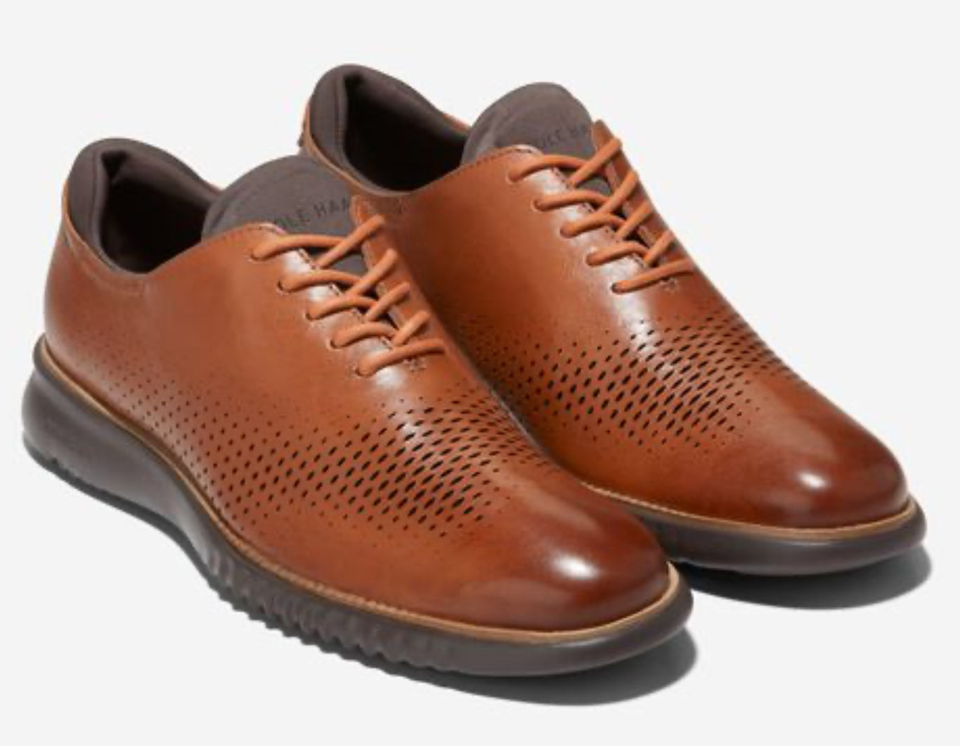 Zerogrand Laser Wingtip Oxford - British Tan Java