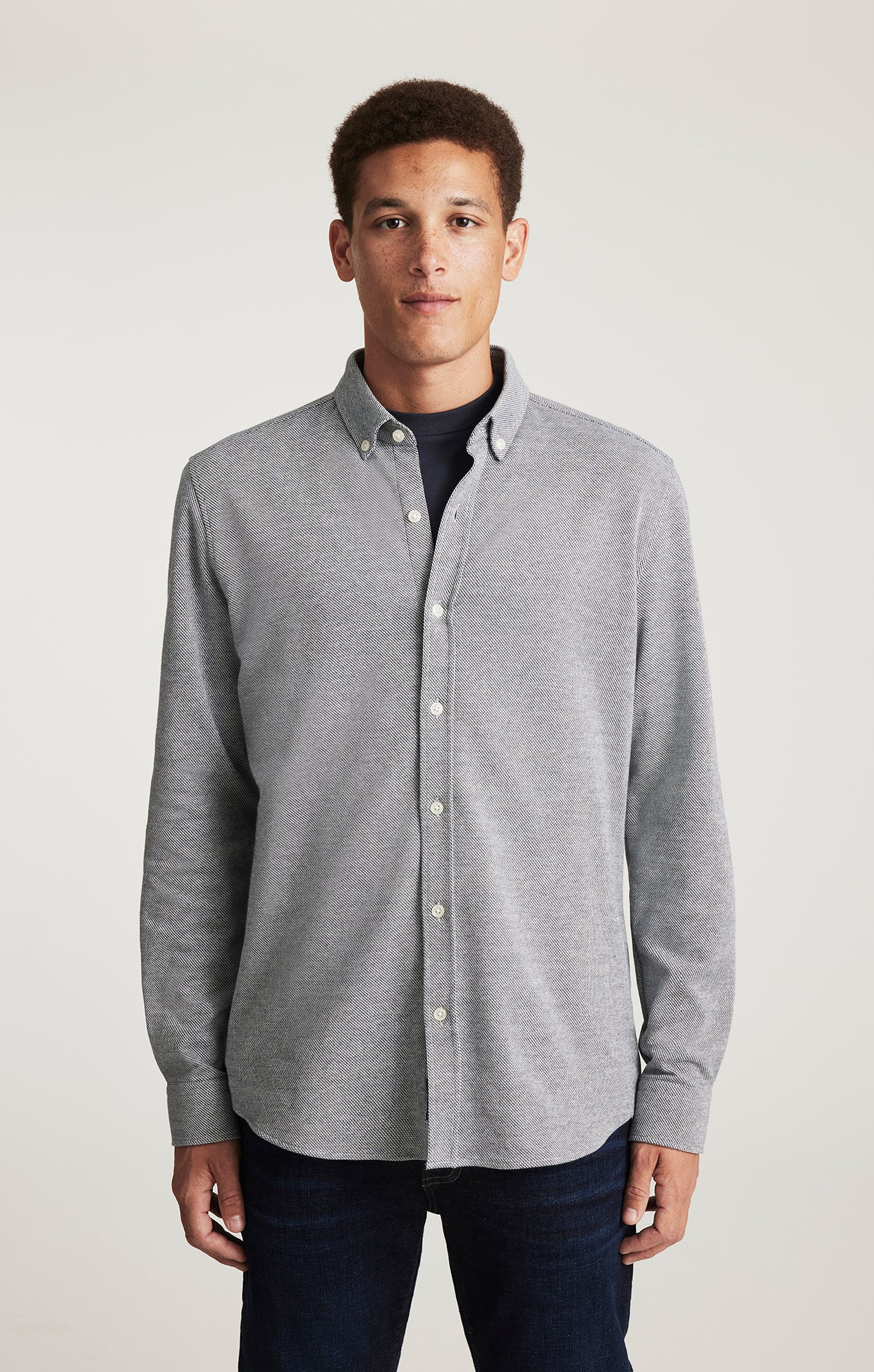 Total Eclipse Knit Button Down