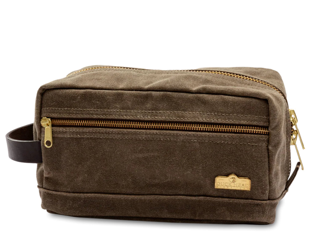 Waxed Canvas Dopp Kit - Field Brown