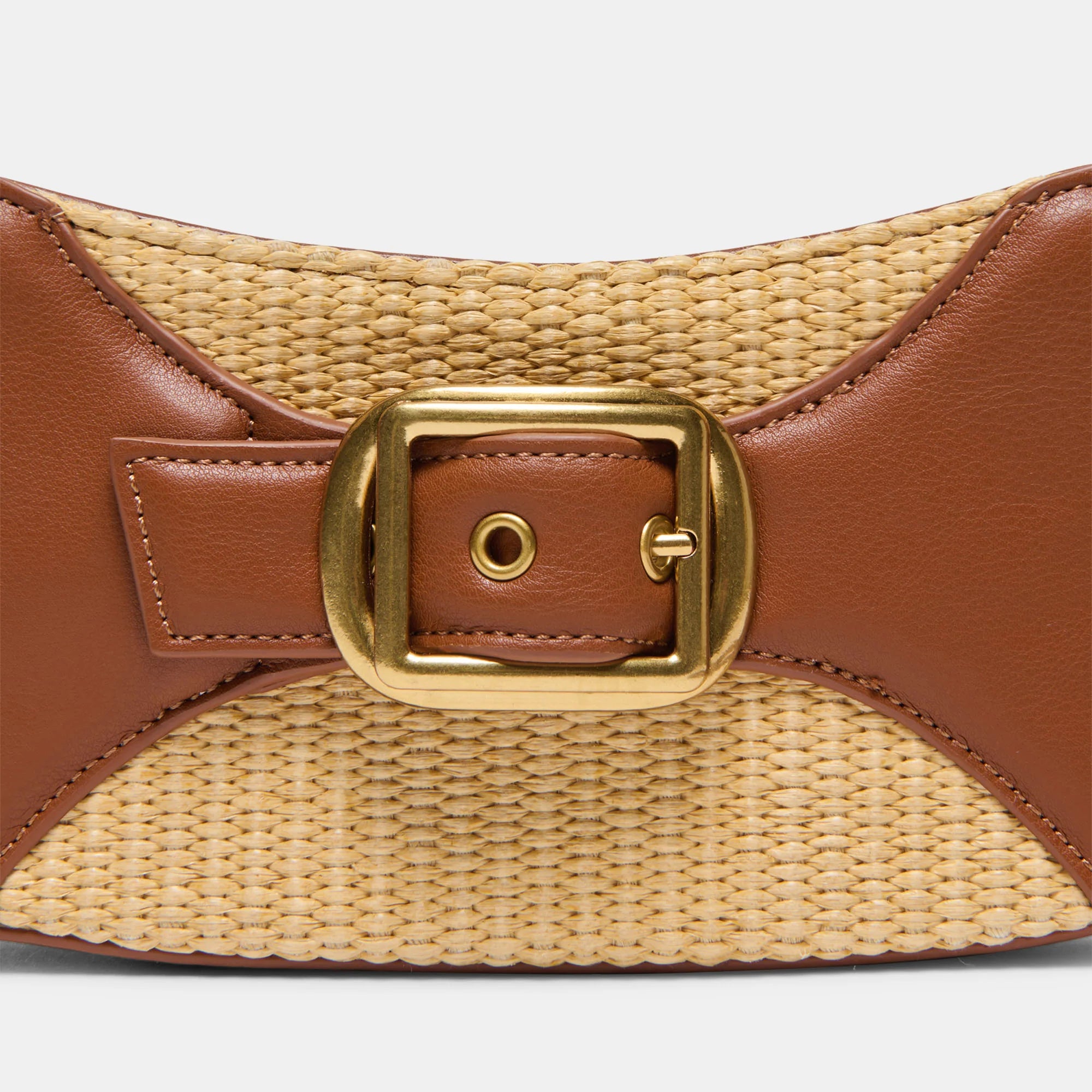 Nuala Raffia Saddle Stella Bag