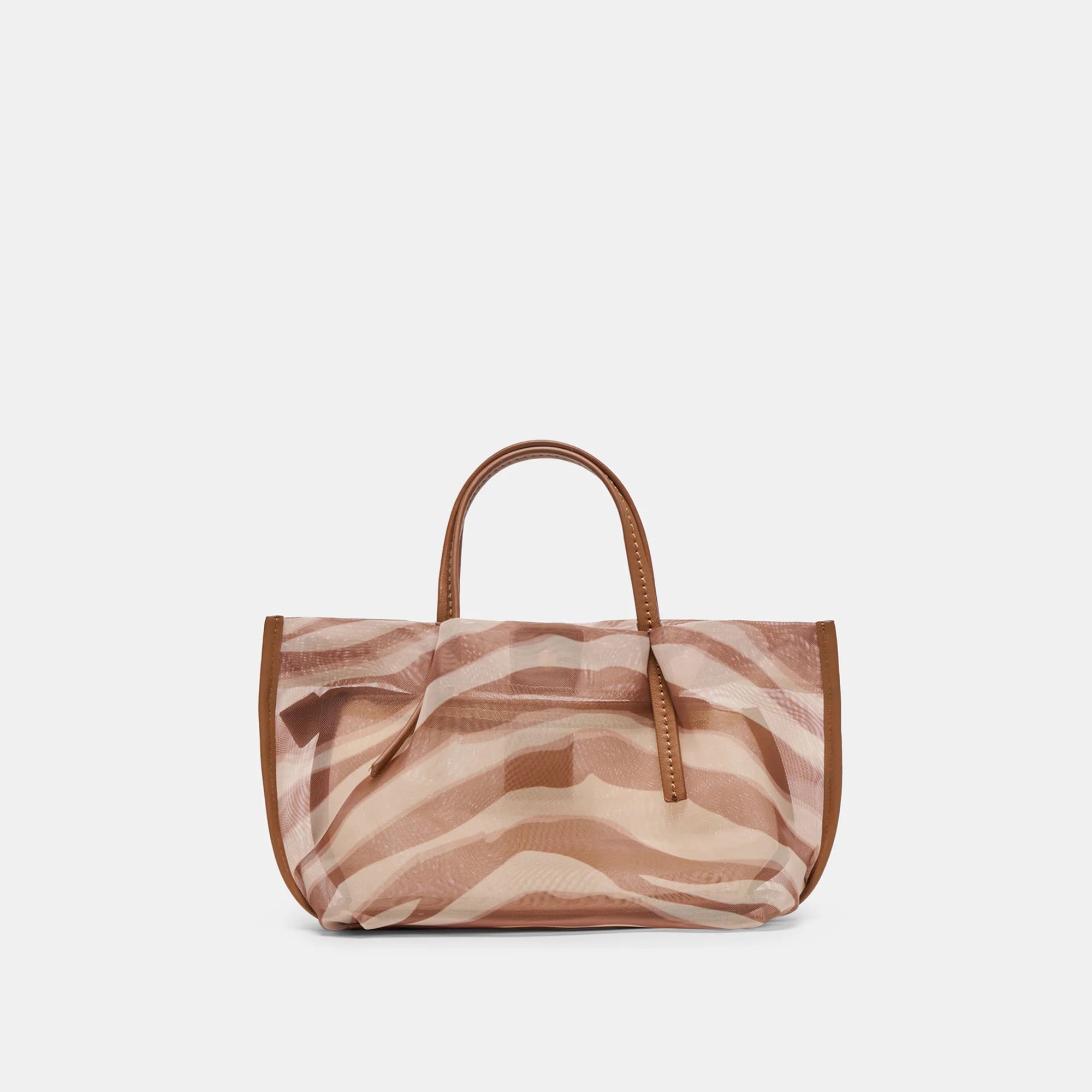 Selene Zebra Mesh Handbag