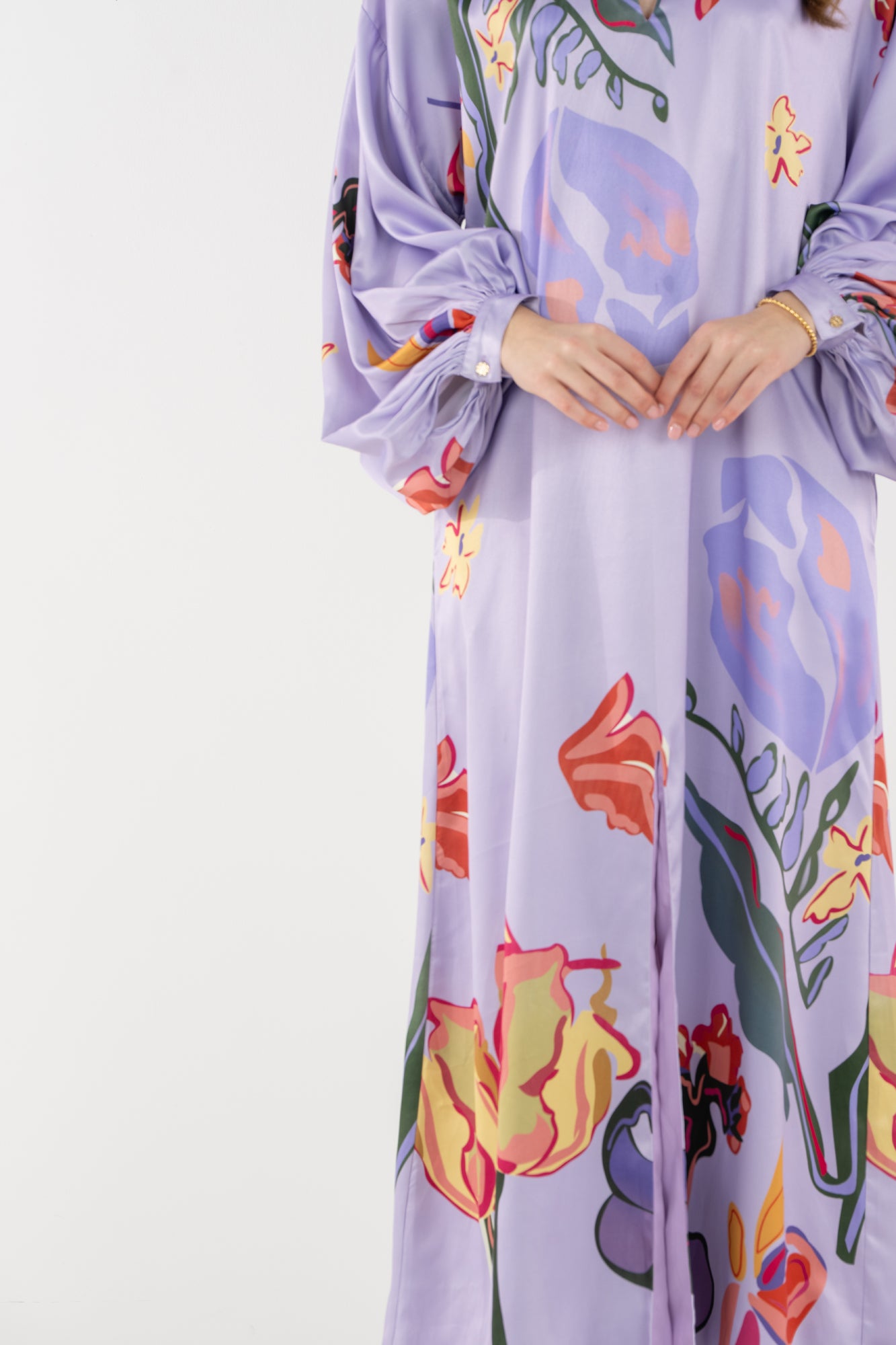 Fiona Dress-Lilac Garden
