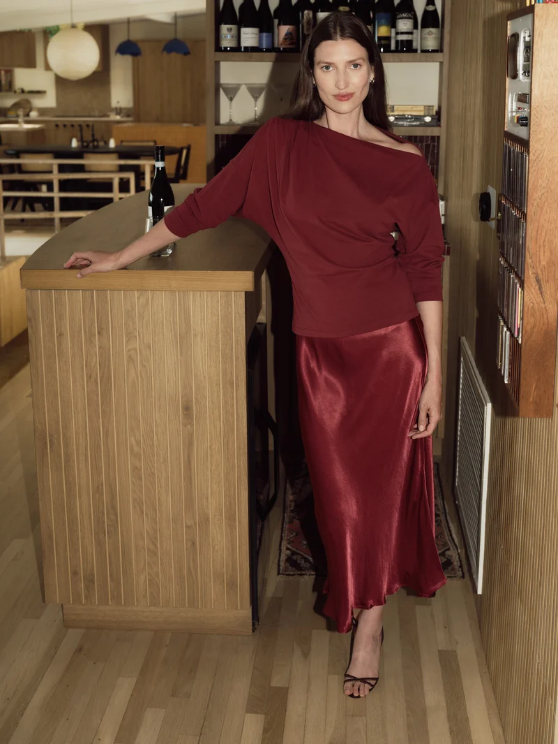 Pietra Off Shoulder Top - Truffle