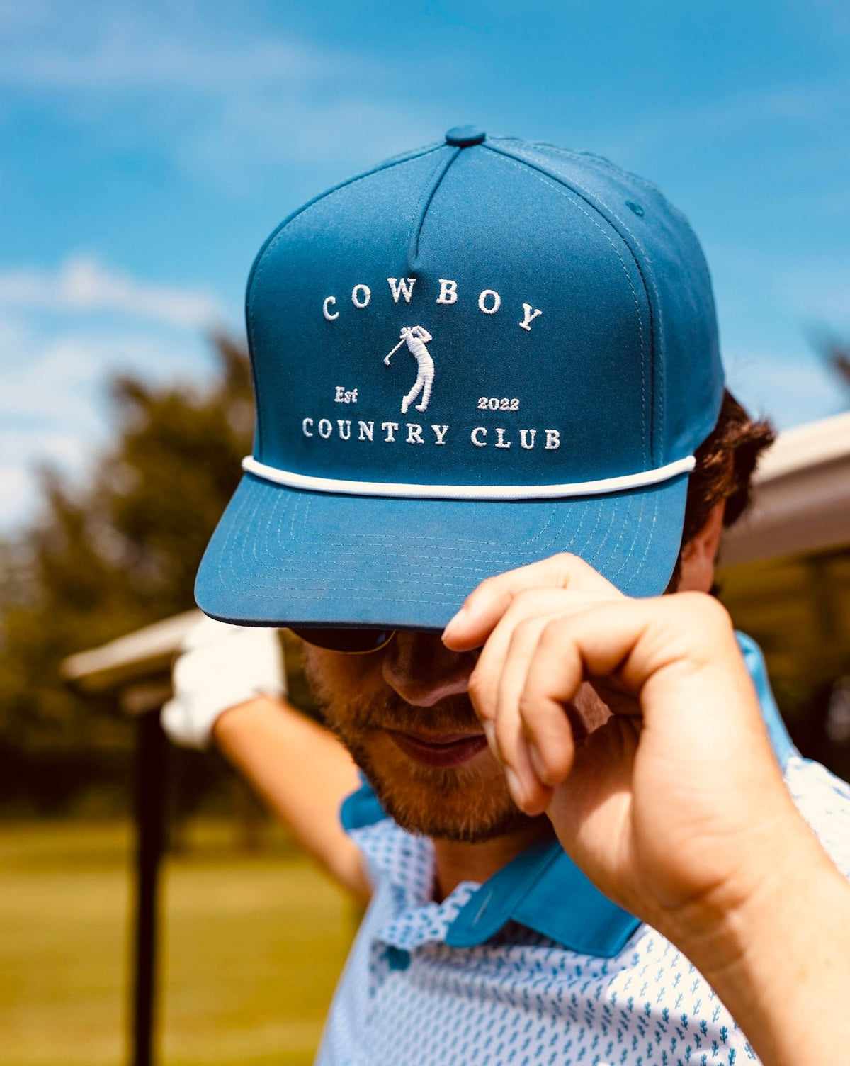 Golfer Roped Hat - Navy