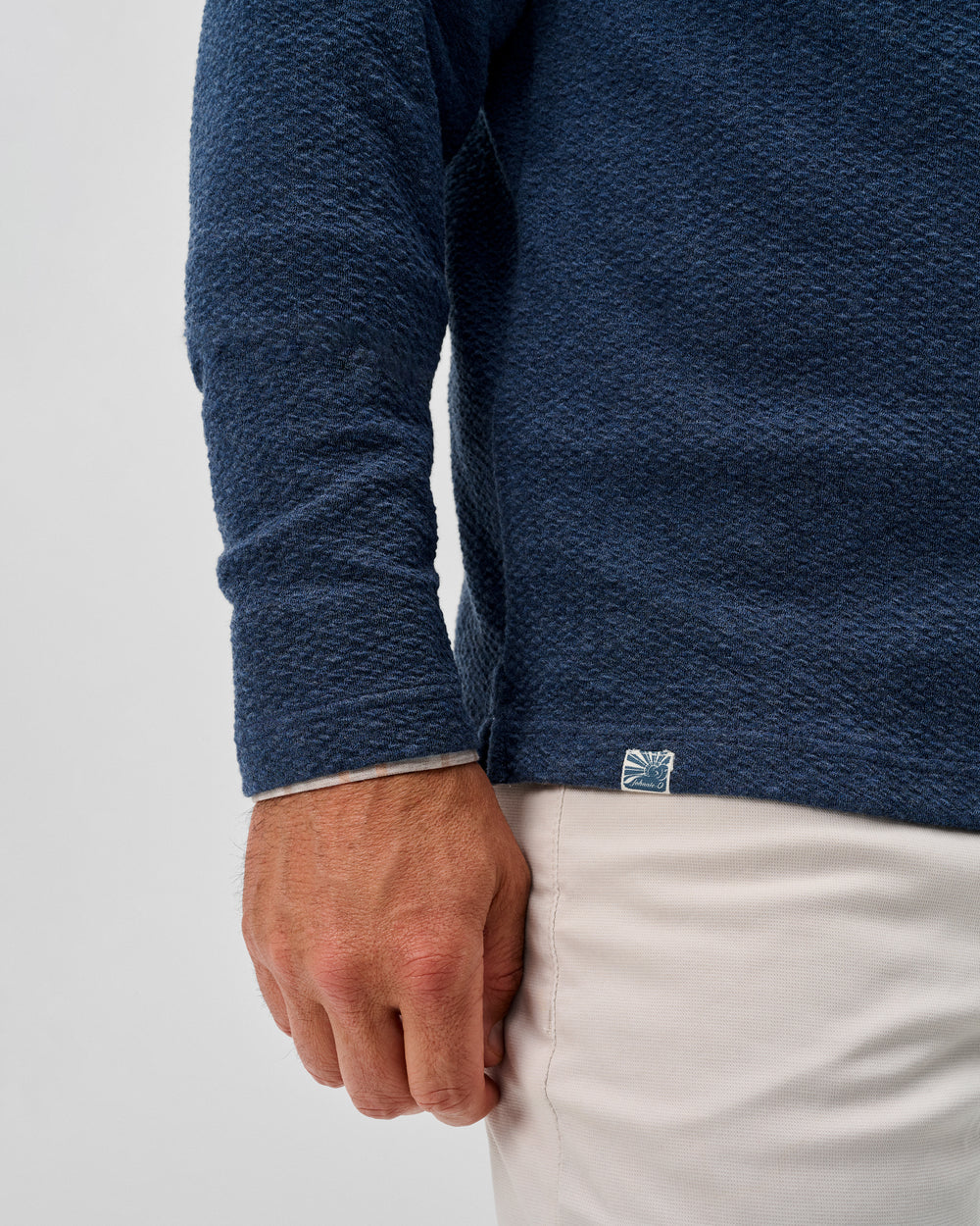 Ransel Hidden Snap Pullover - Navy