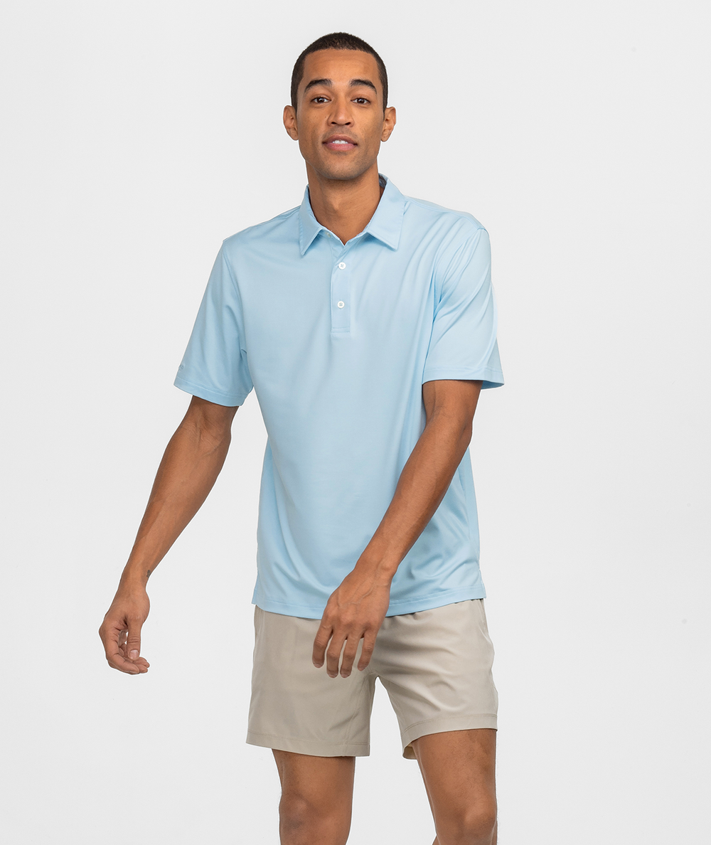 Grayton Heather Polo - Skyway
