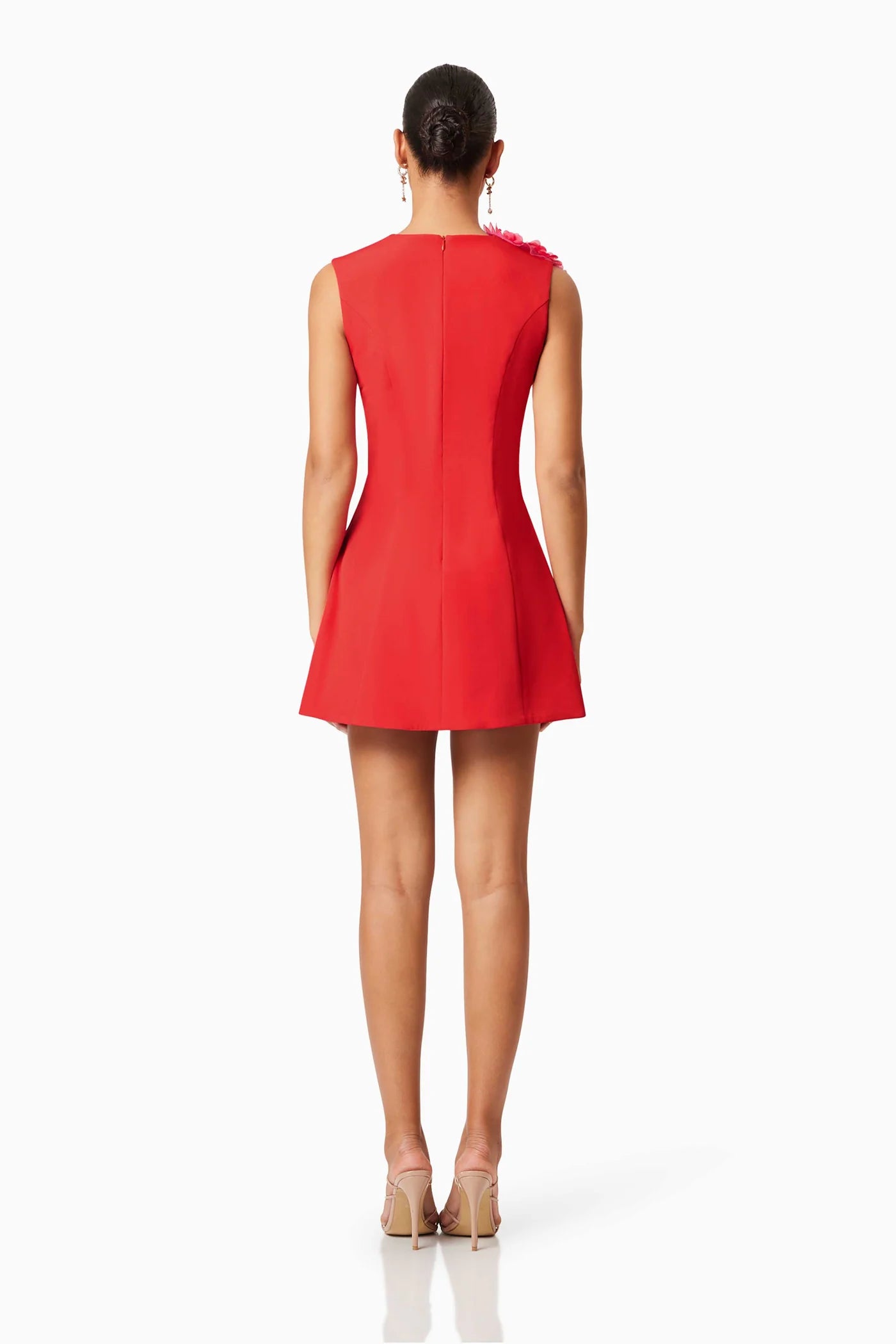 Buttercup Mini Dress-Red