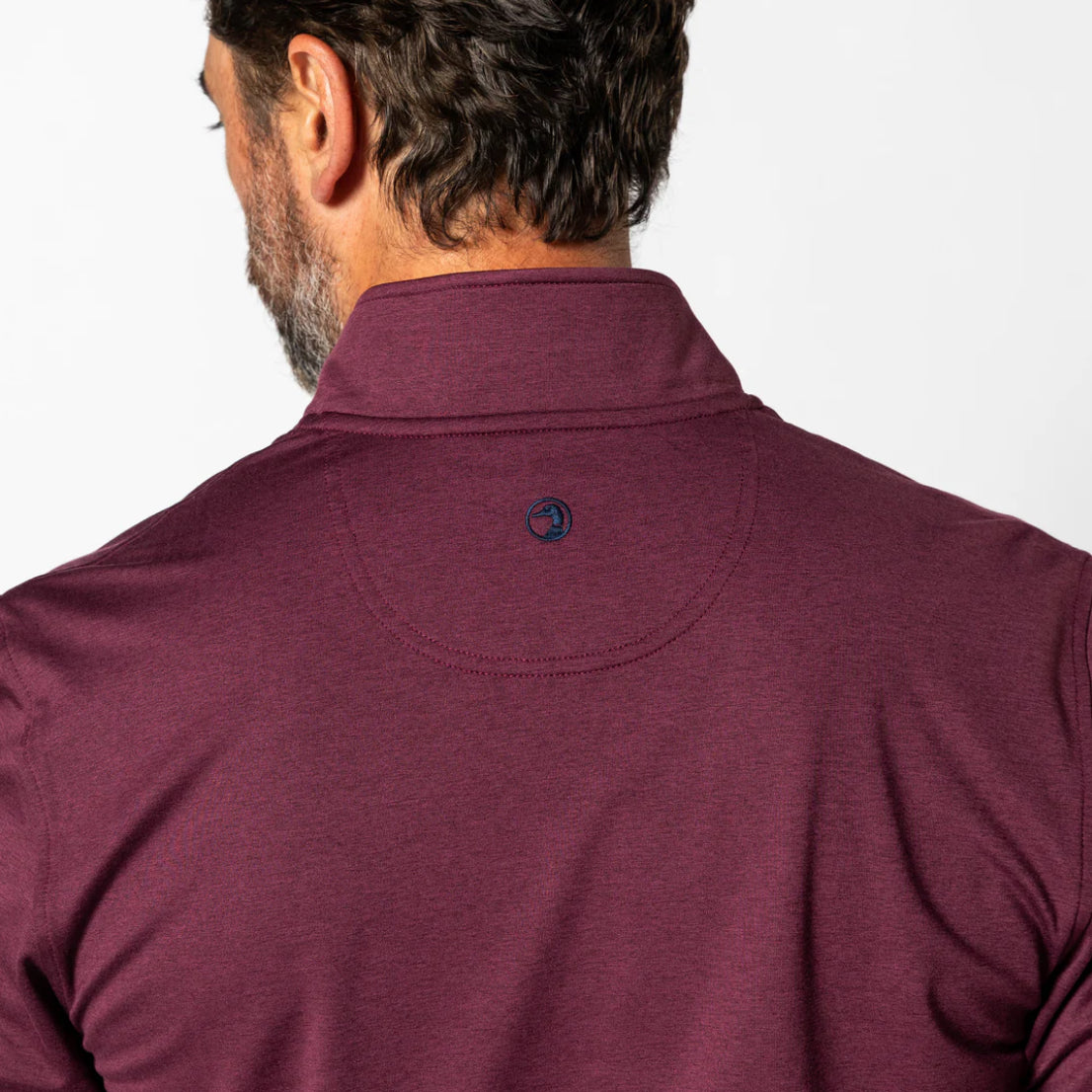 Long Drive Performance Pullover - Fig Heather