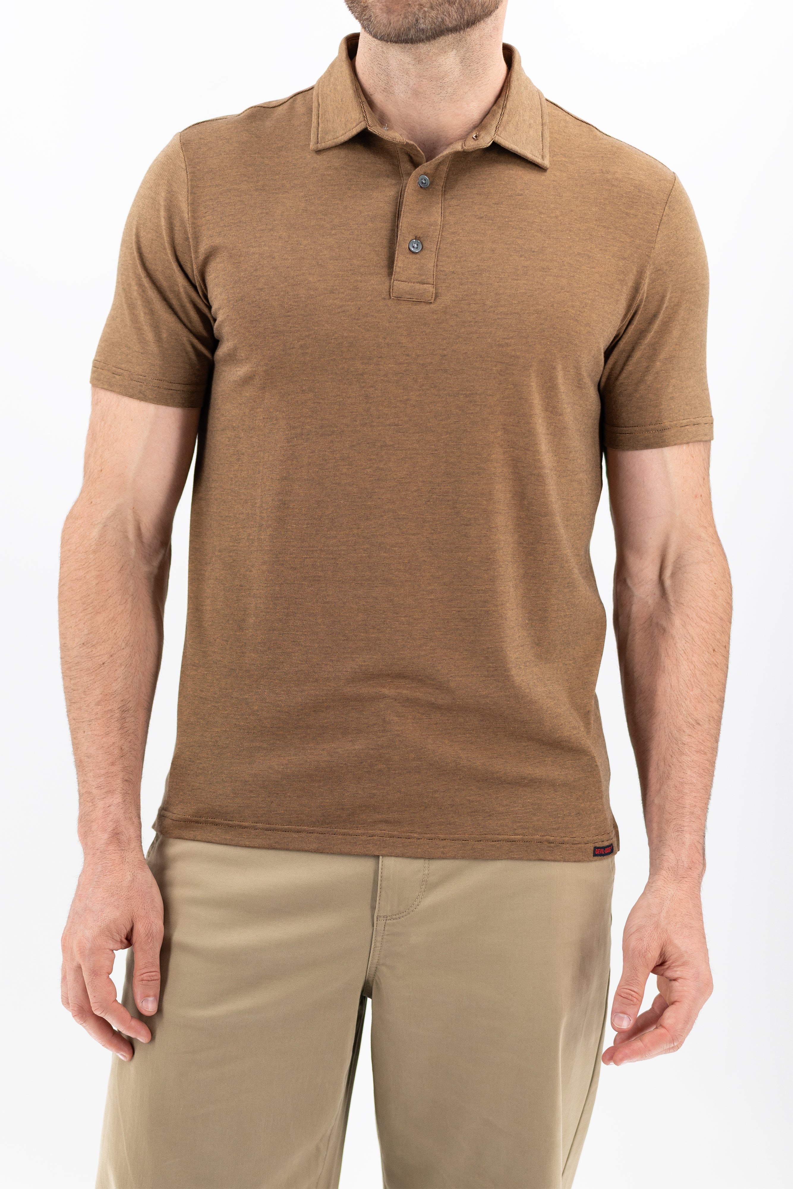 Melange Performance Polo - Dark Roast