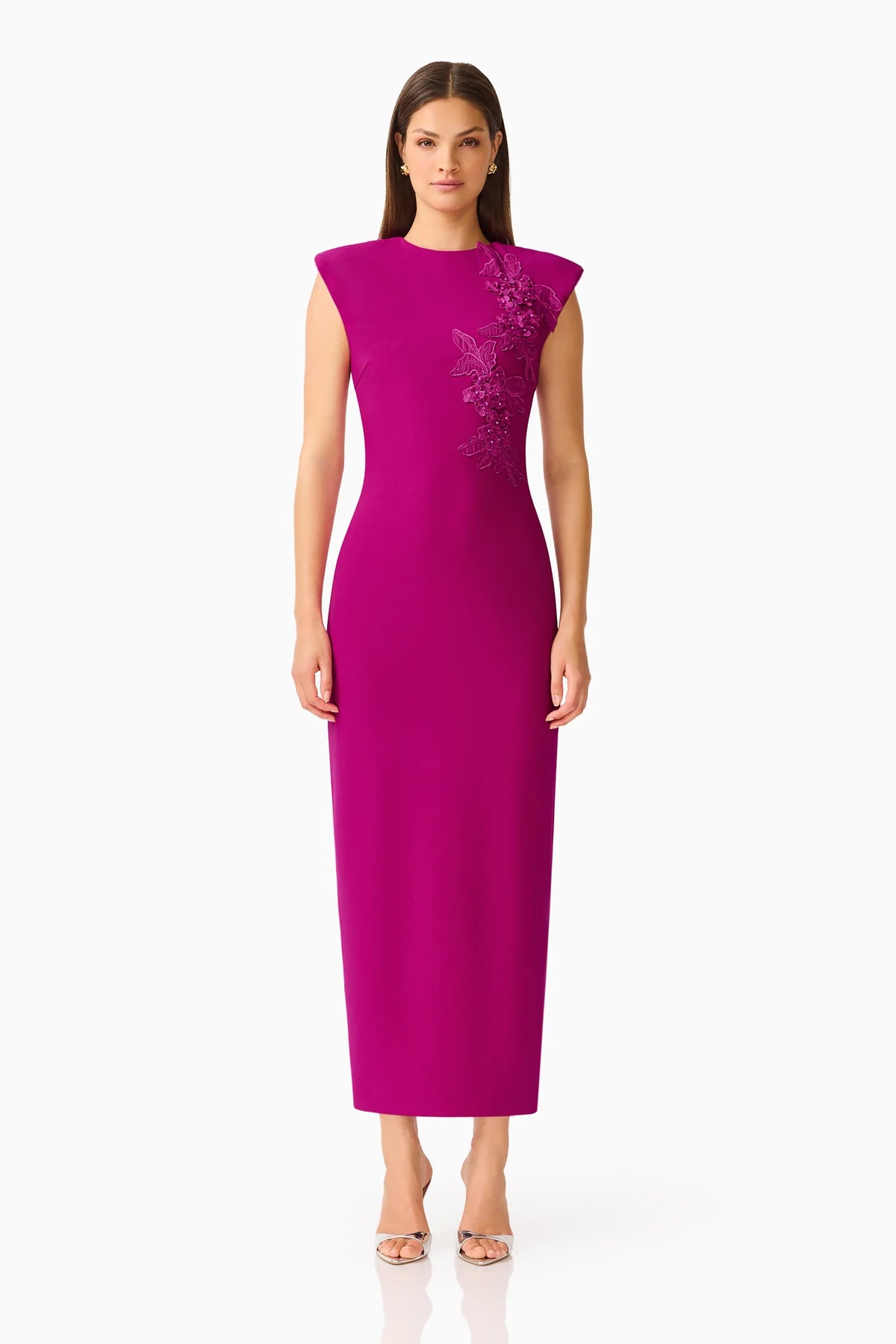 Dahlira Column Maxi Dress-Orchid
