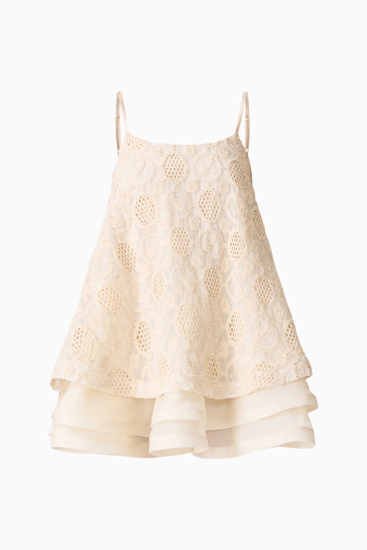 Vessia Shift Mini Dress-Cream