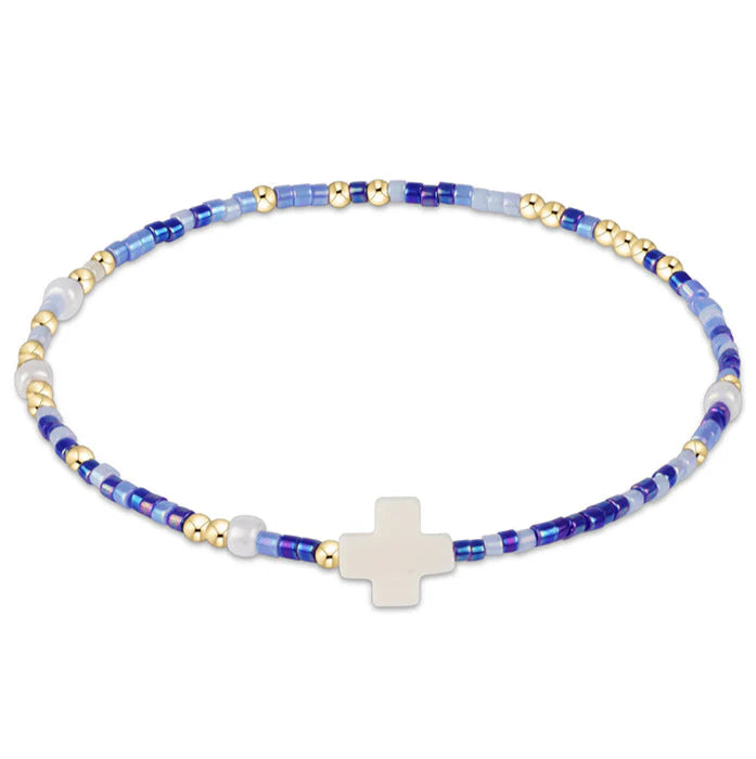 egirl Hope Unwritten Signature Cross Bracelet-Is a Smuf's Butt Blue?