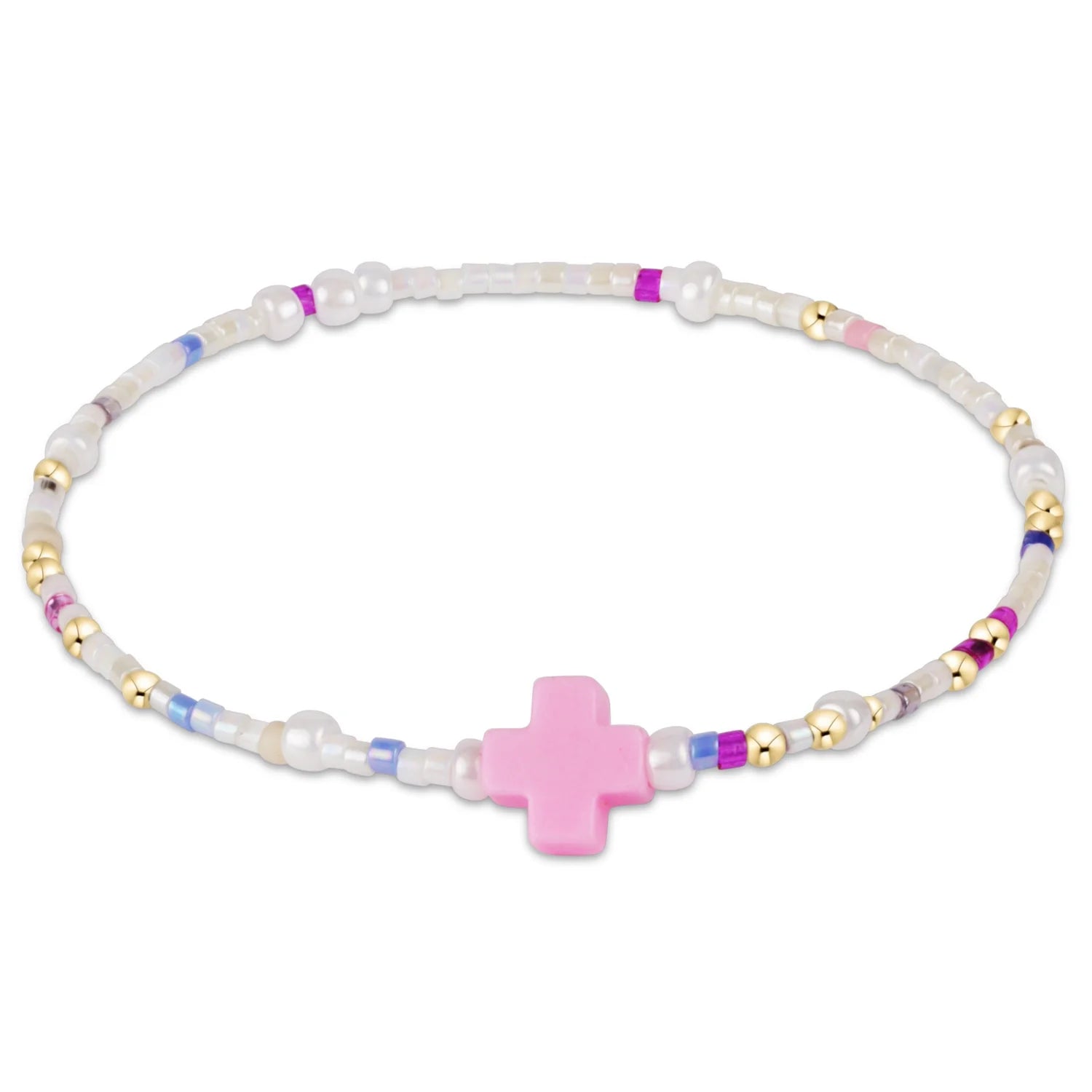 egirl-Hope Unwritten Signature Cross Bracelet w/ Sprinkles on Top