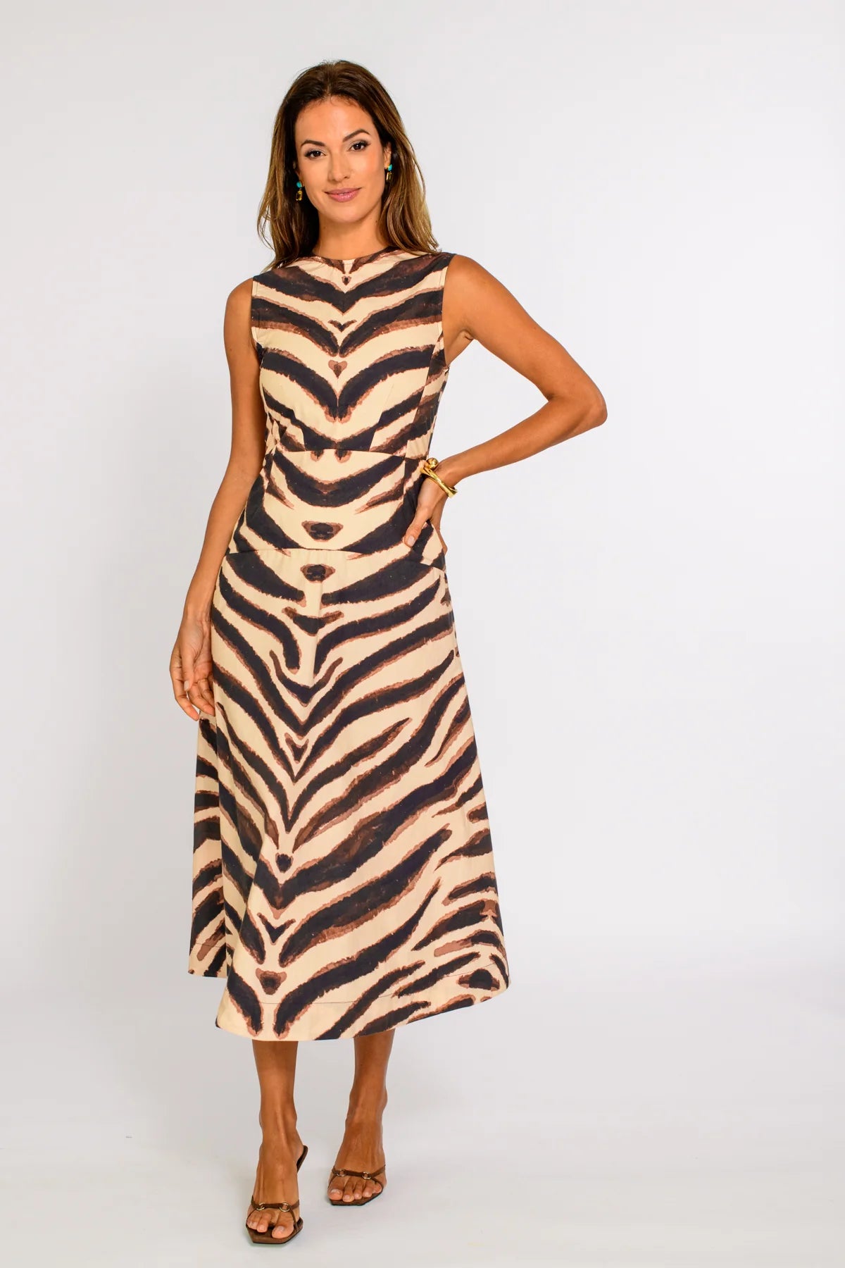 Claire Dress-Zebra