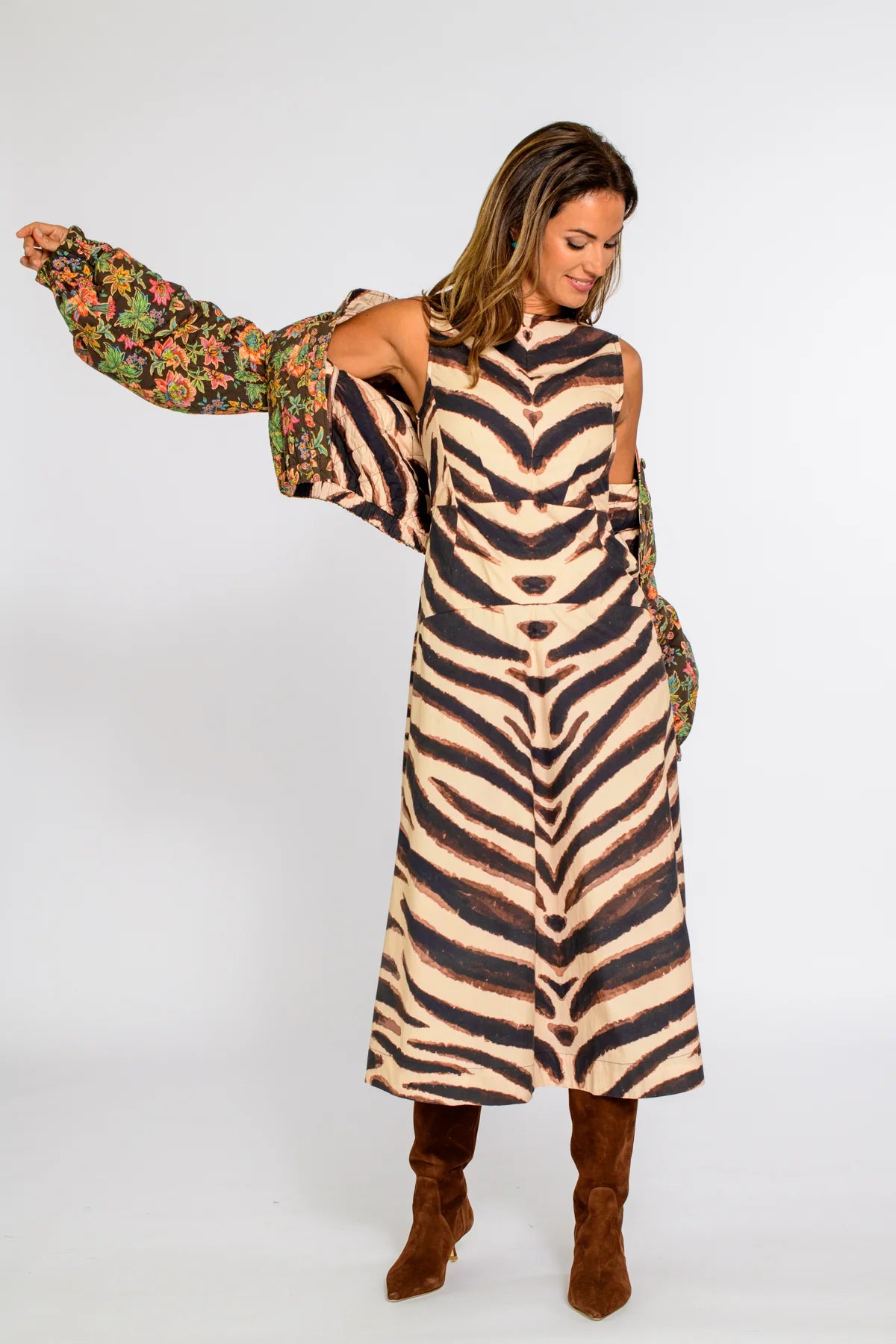 Claire Dress-Zebra