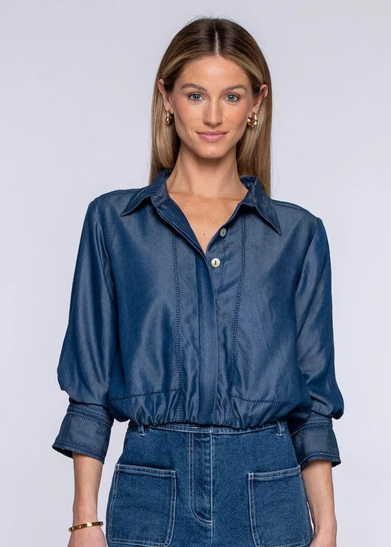 Carter Top-Chambray