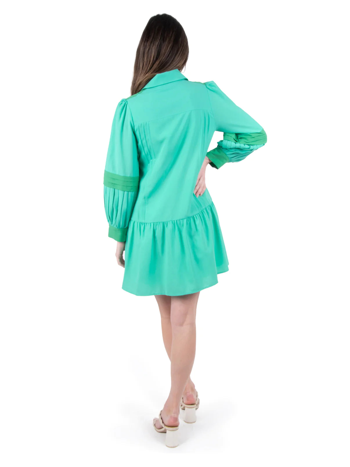 Delaney Dress-Electric Green