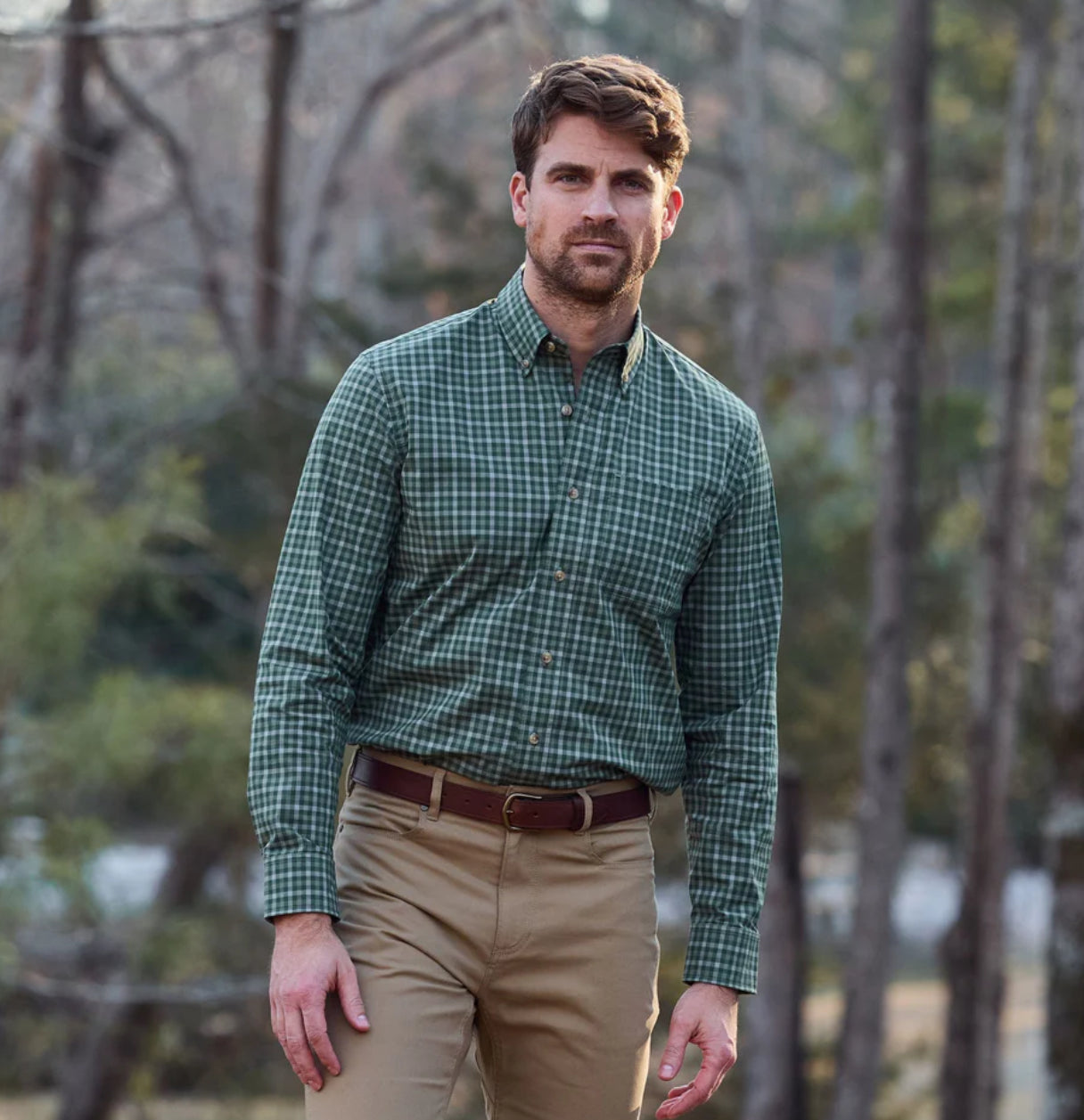 Powell Performance Sport Shirt - Forest Green