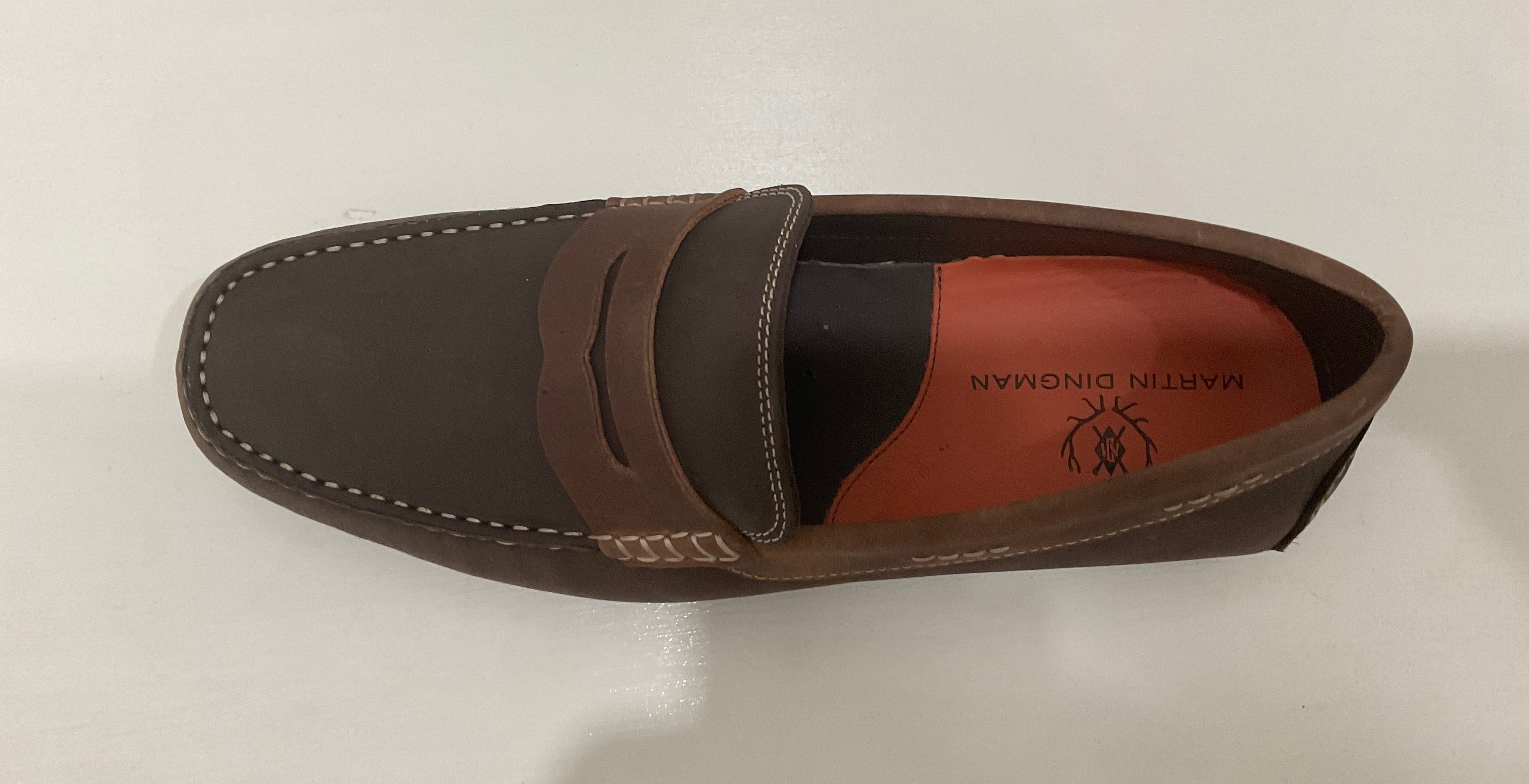 Bermuda Waxed Nubuck Penny Loafer - Bark