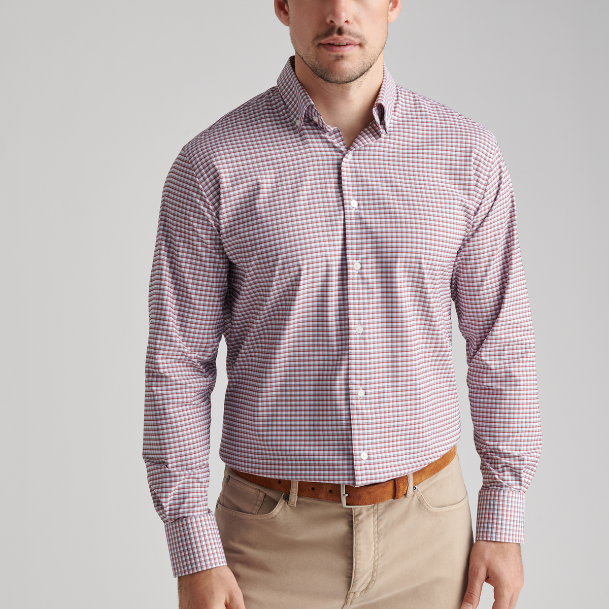 Cashiers Performance Twill Shirt - Sparrow Red