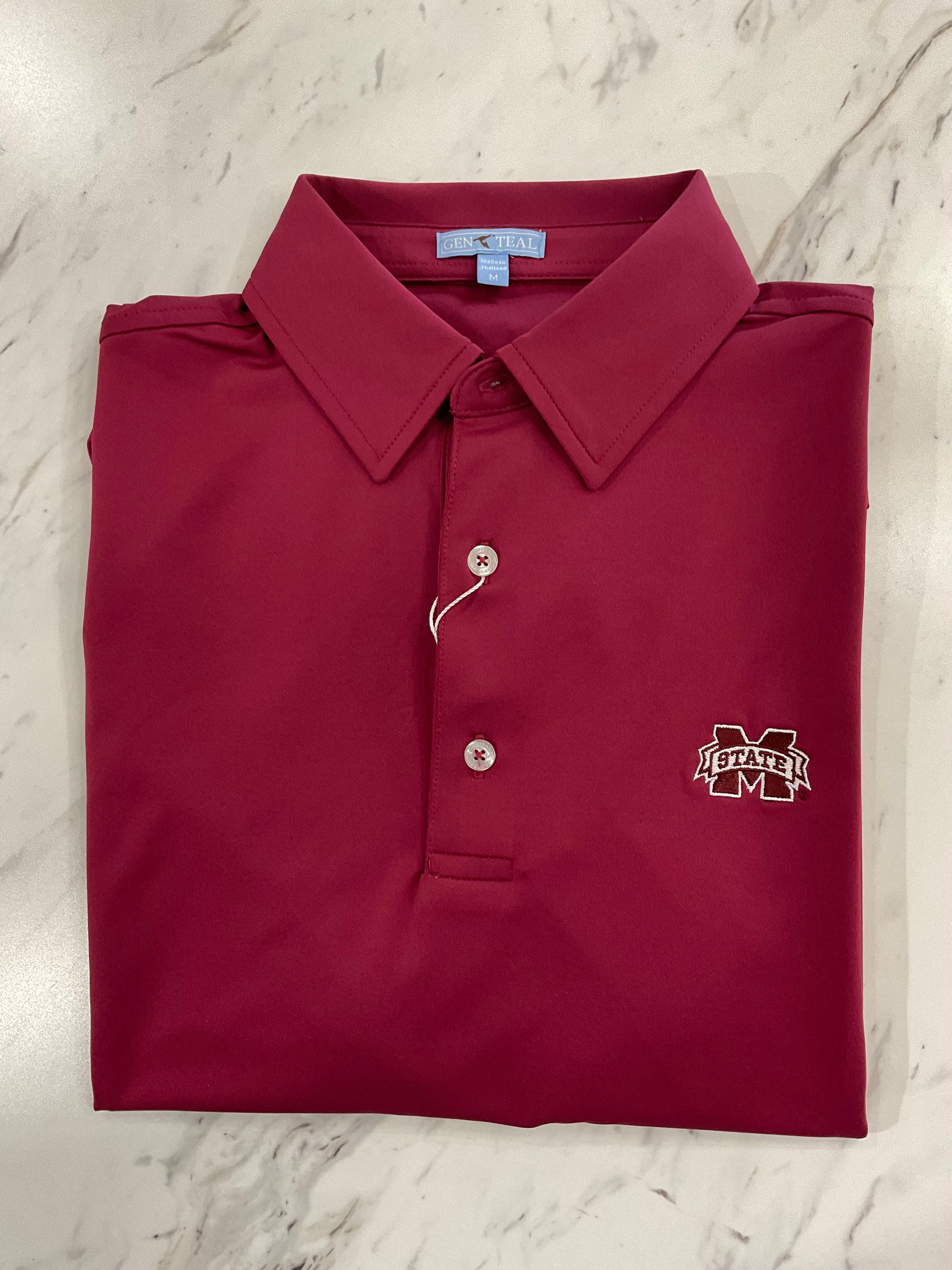 MSU Performance Polo - MAROON