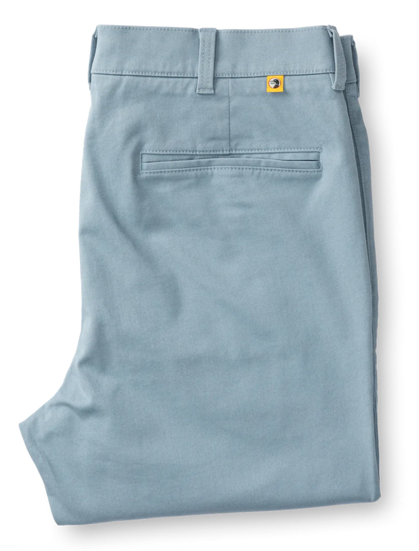 Classic Fit Gold School Chino - River Blue