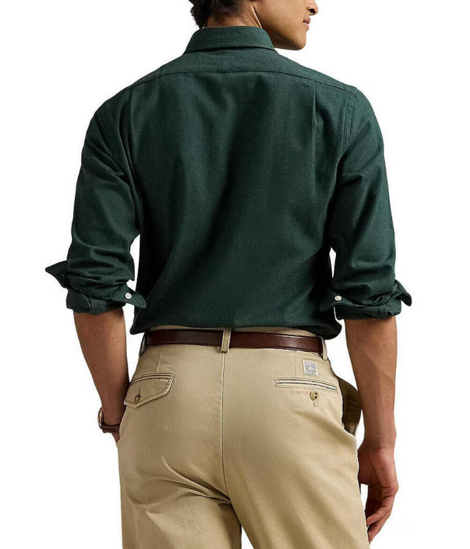 Performance Brushed Twill Sport Shirt - Landmark Green