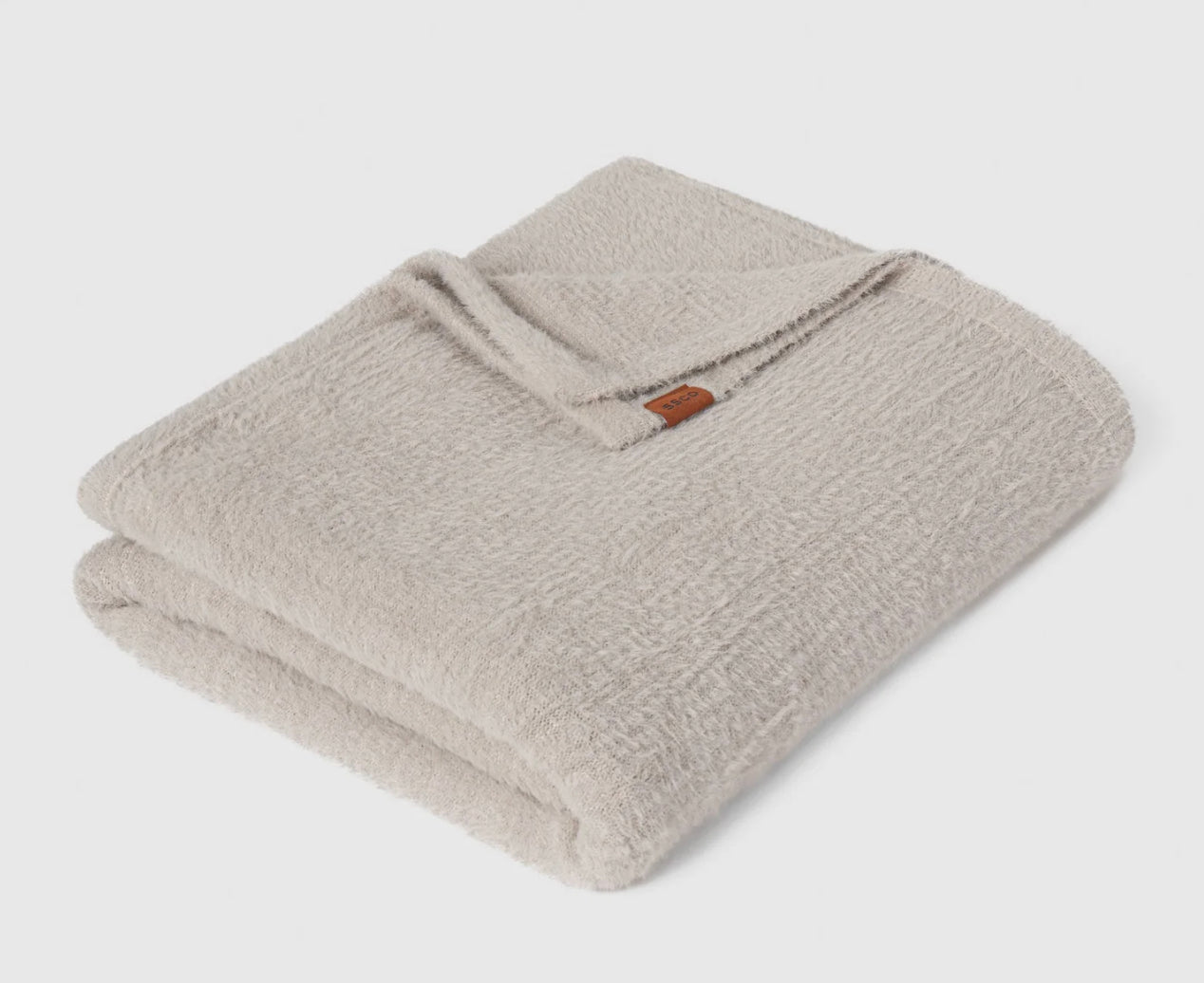 SSCO Feather Knit Blanket - OVERCAST