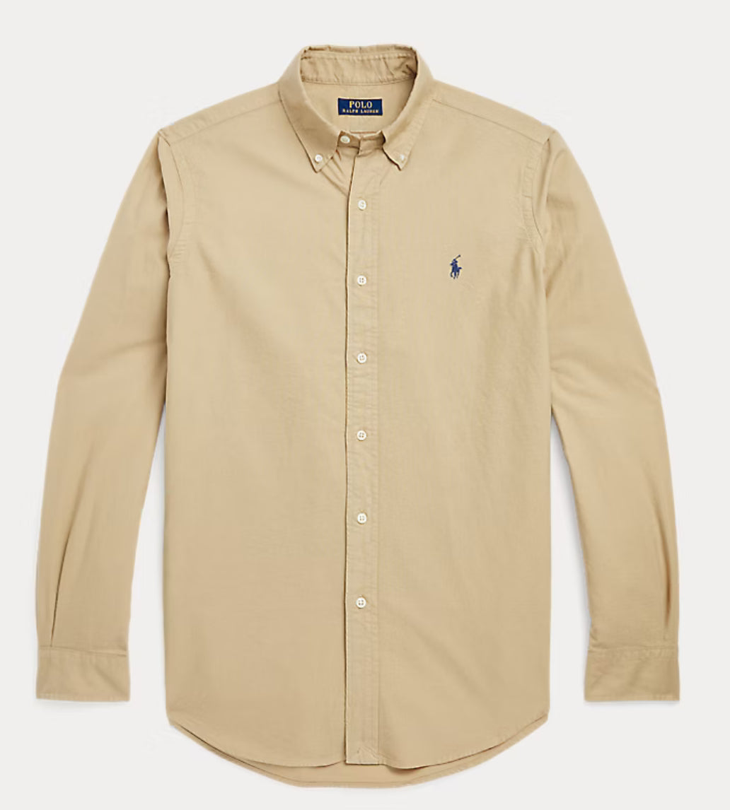 Garment Dyed Oxford Shirt - Surrey Tan