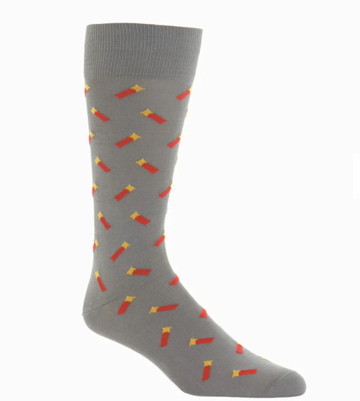 Steel Grey Shotgun Shell Socks