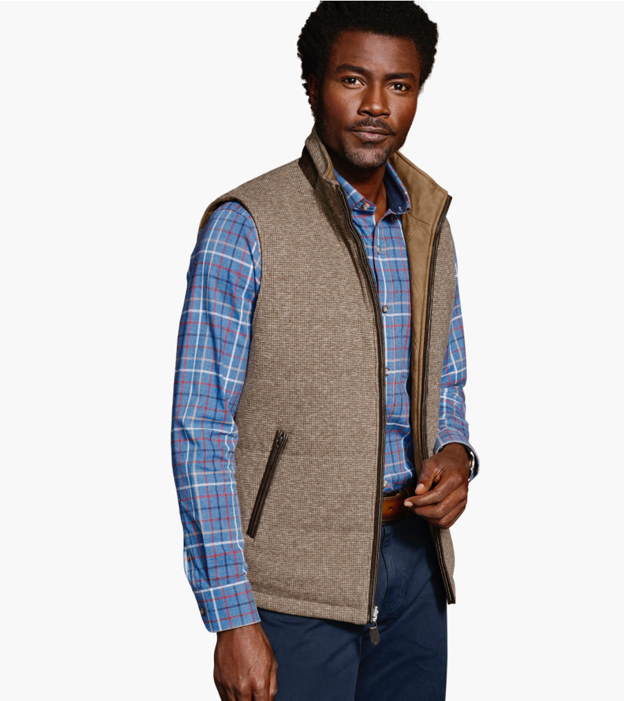 Upton Reversible Vest - Camel