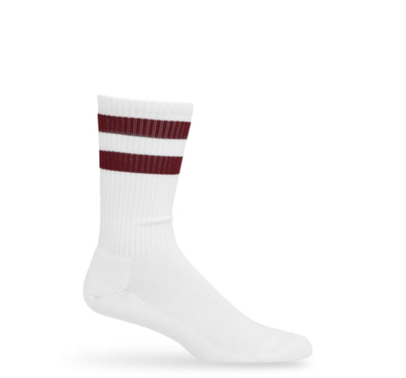 Maroon Retro Casual Socks